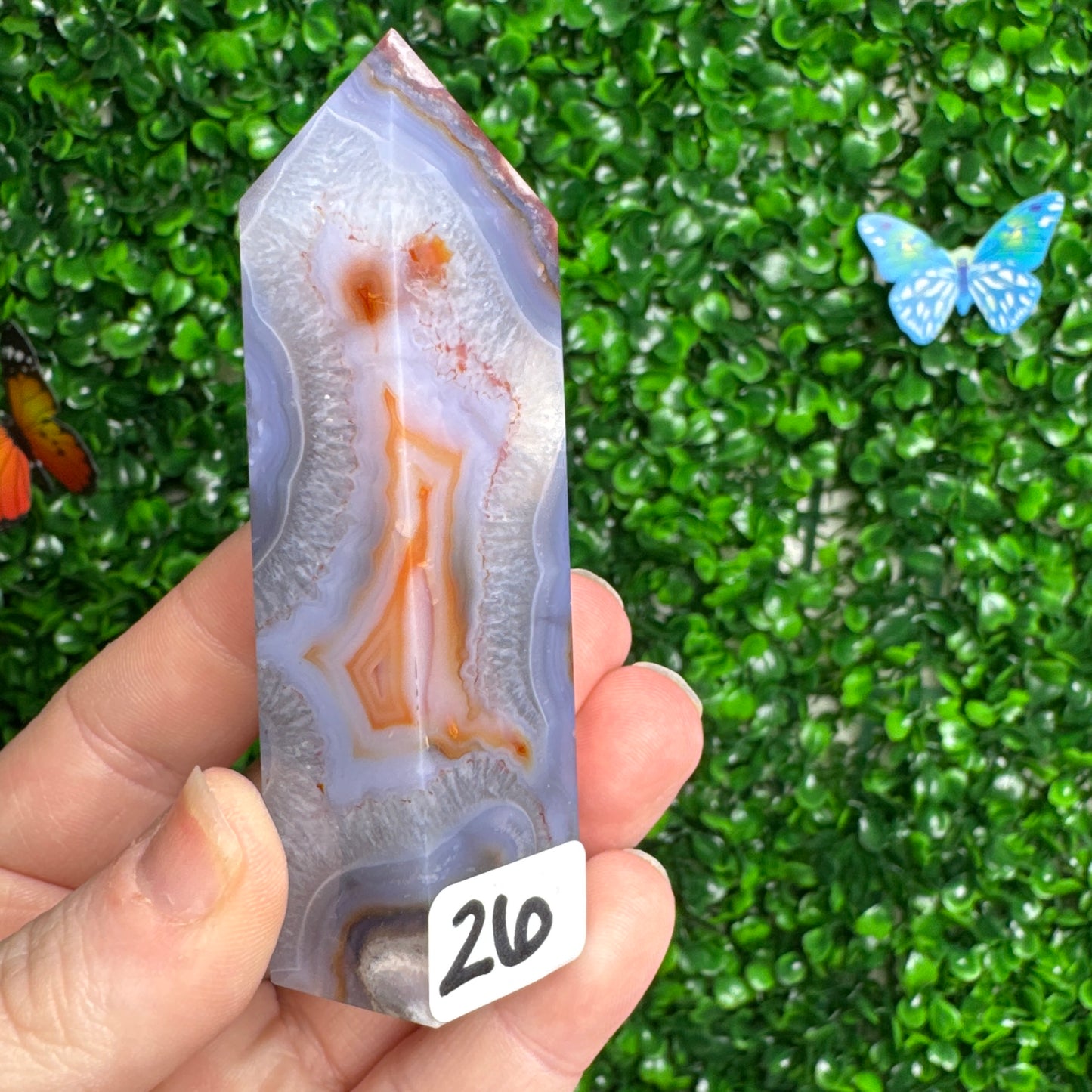 Blue Flower Agate Towers