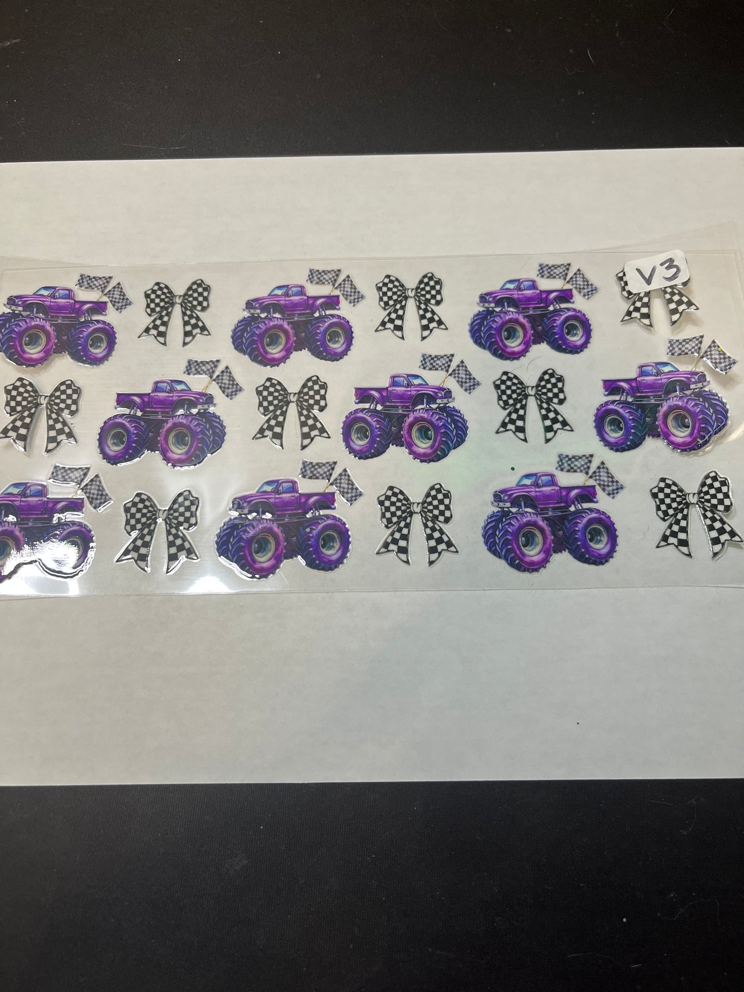 V3 Monster Truck UVDTF Wrap