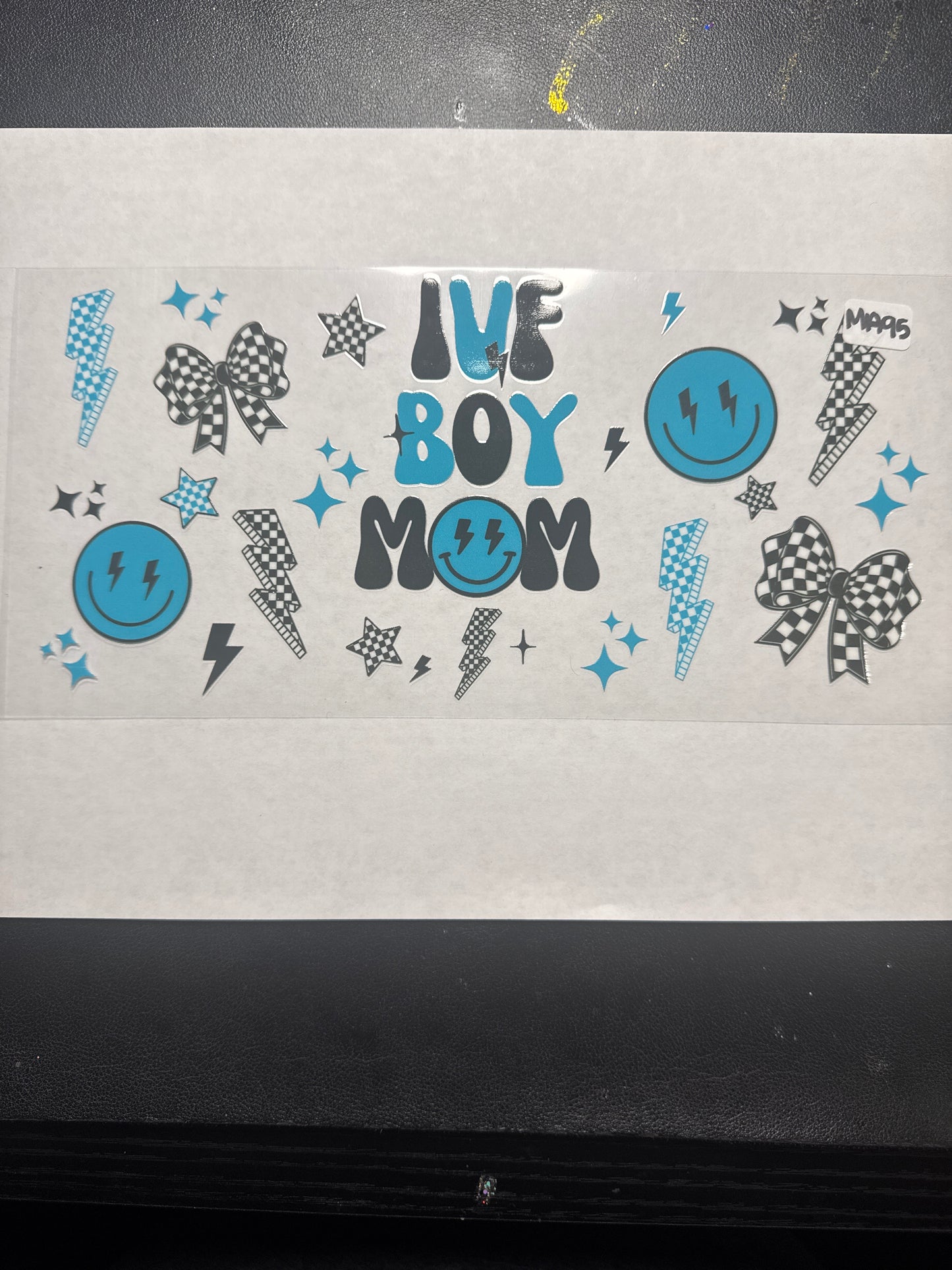 MA95 IVF boy mom uvdtf wrap