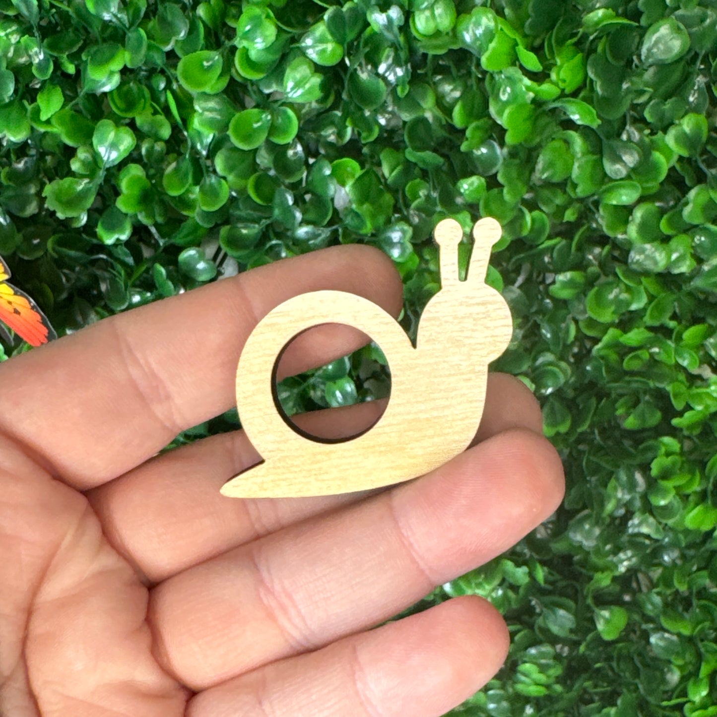 Wooden Snail Sphere Stand