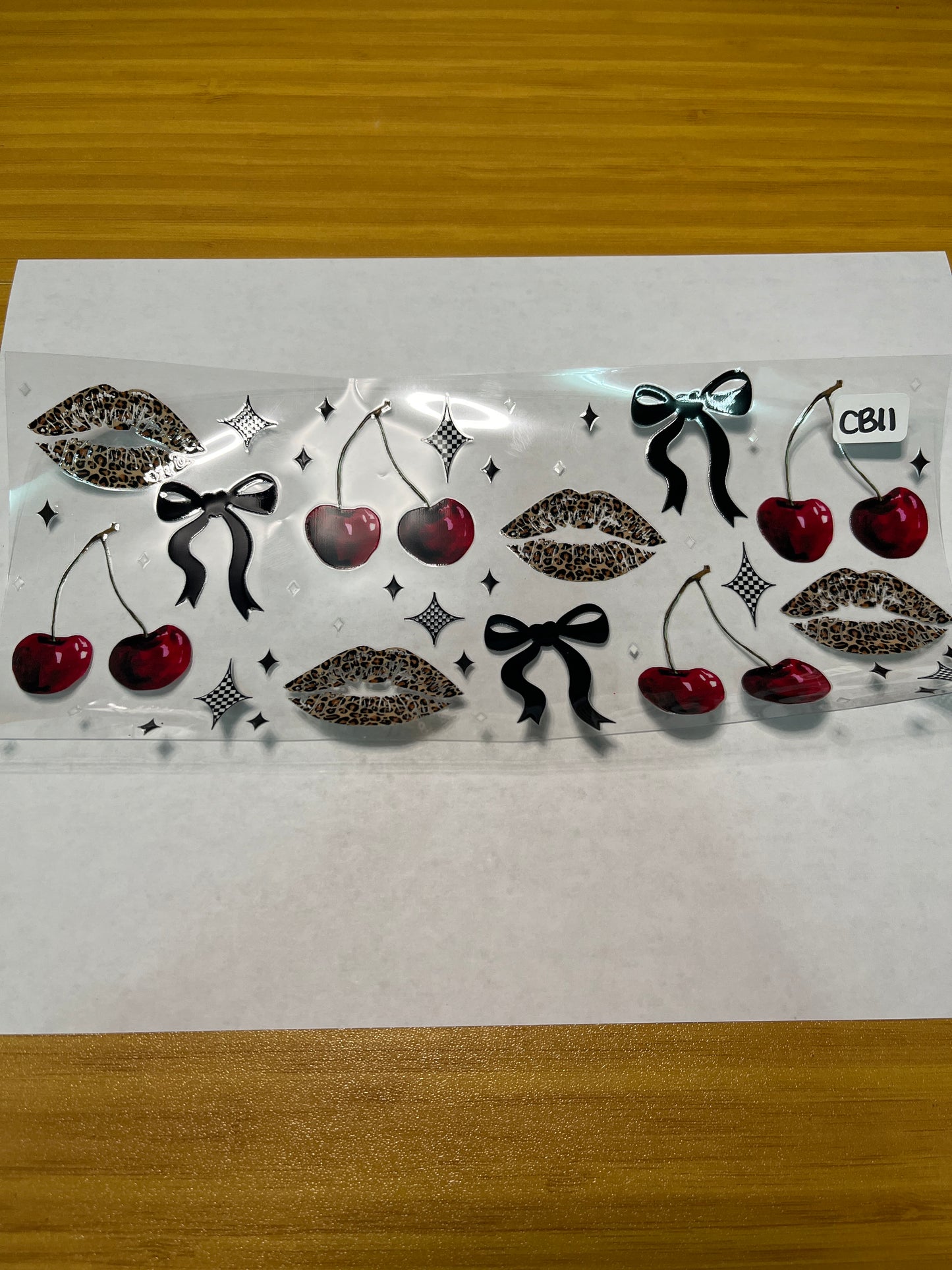 CB11 Cherry Food Ribbon UVDTF Wrap