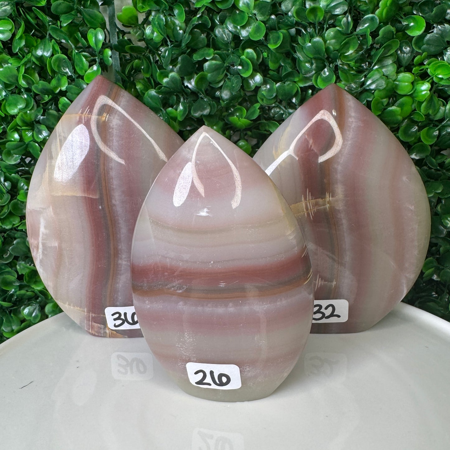 Pink Banded Onyx Flames