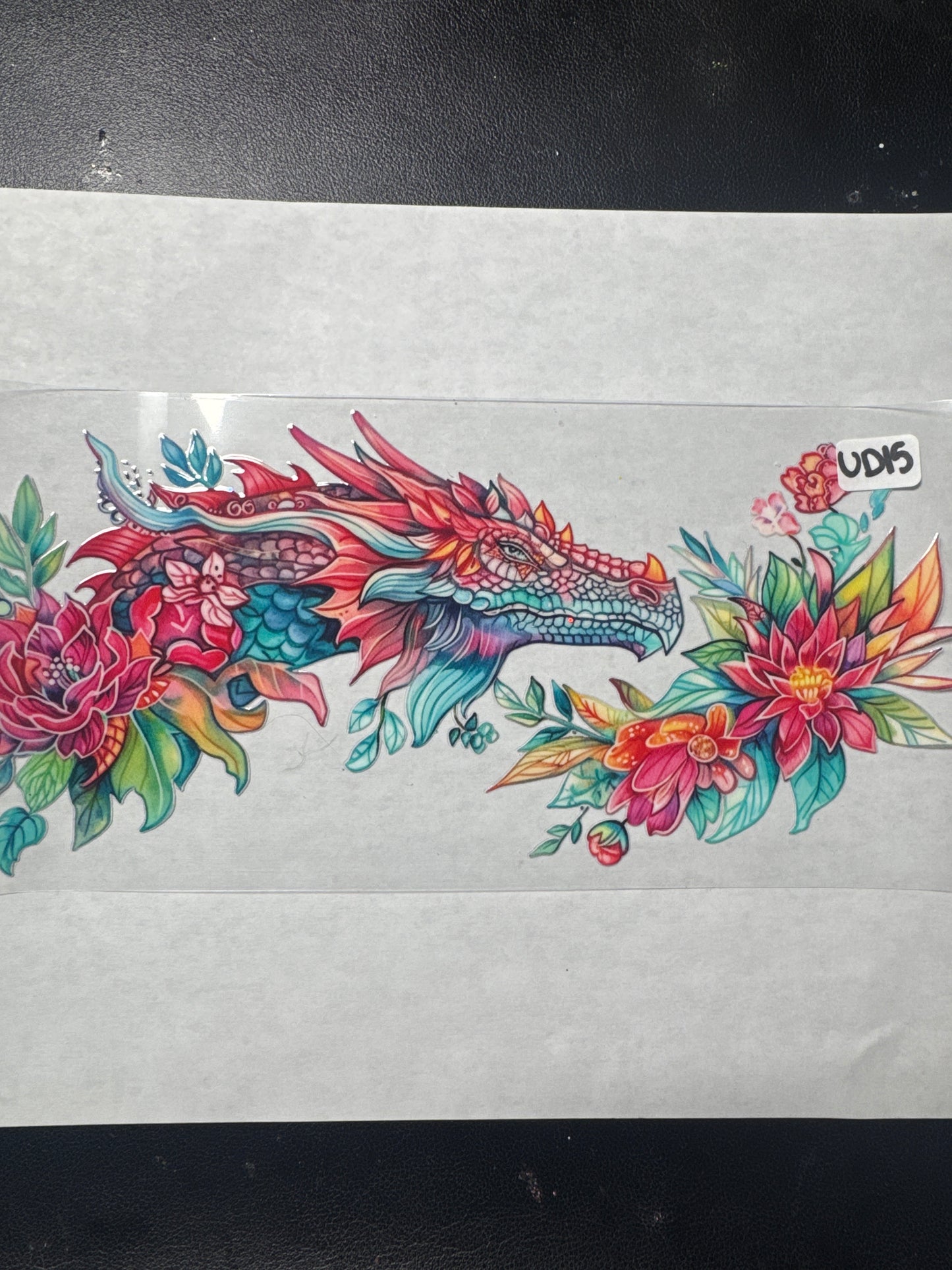 UD15 colorful dragon uvdtf wrap