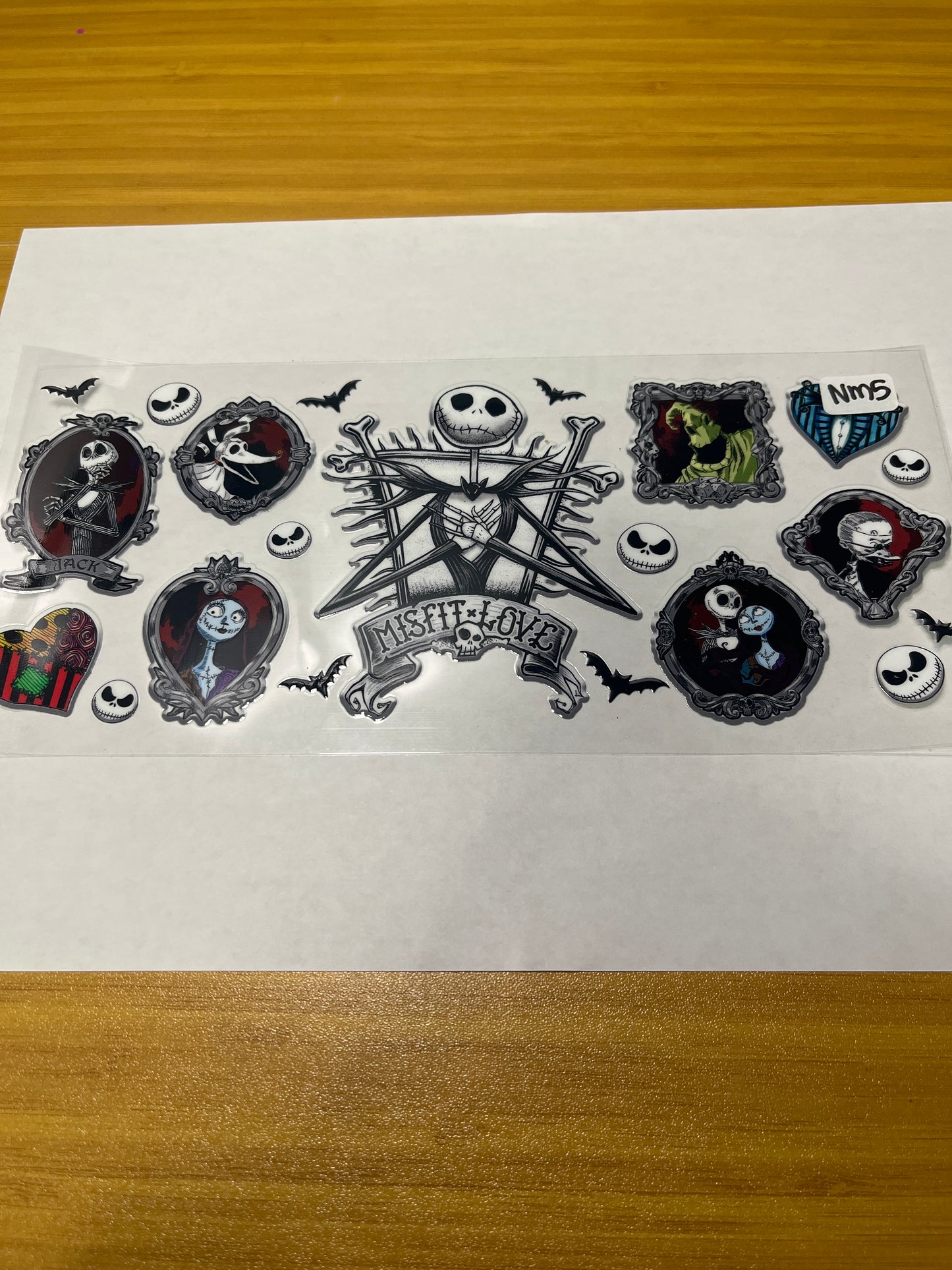 NM5 Halloween Character UVDTF Wrap