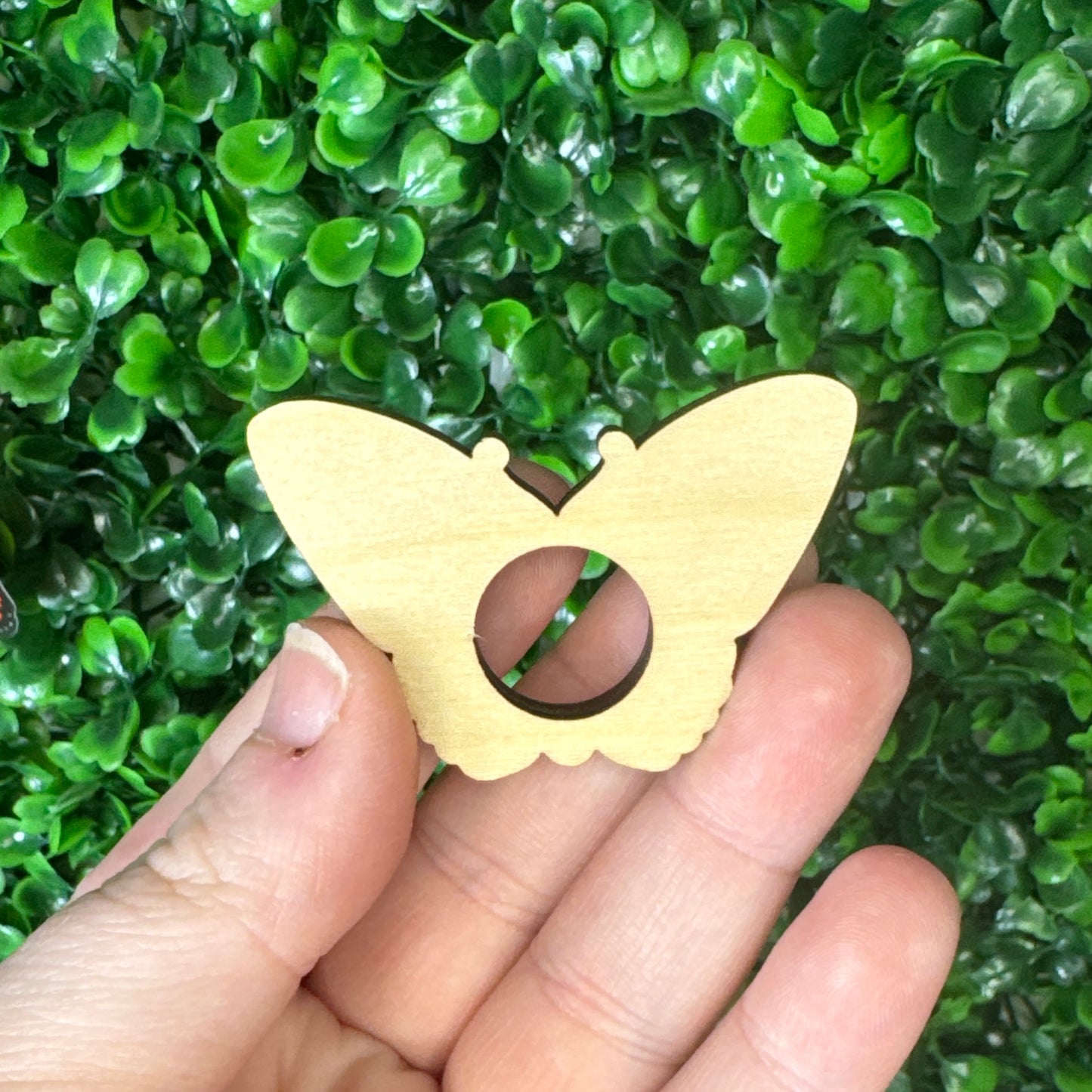 Wooden Butterfly Sphere Stand