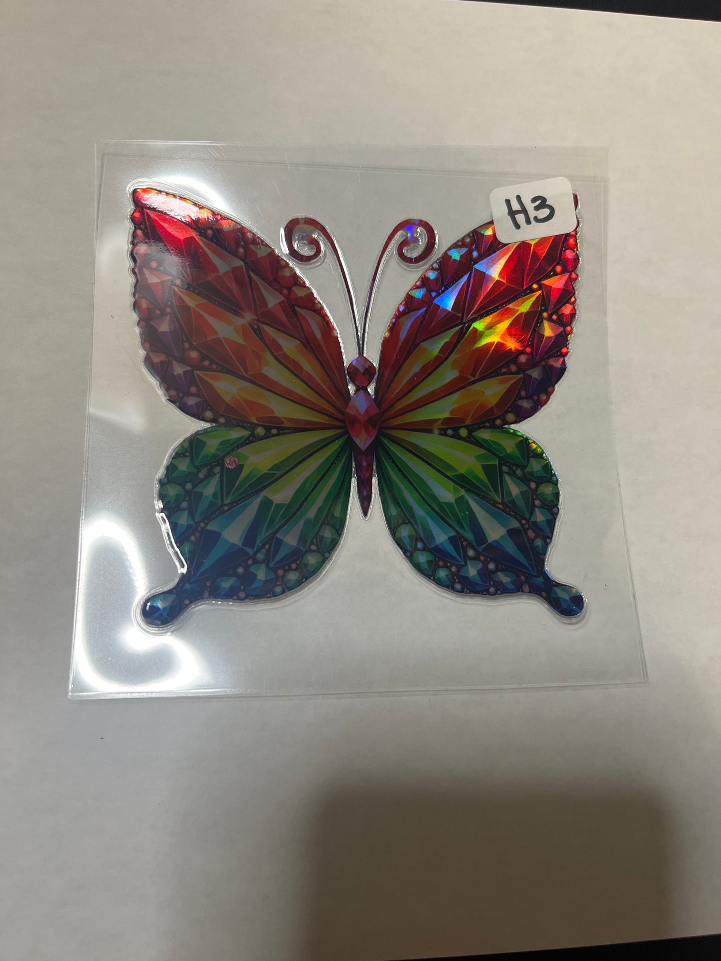 H3 Colorful Butterfly UVDTF Wrap