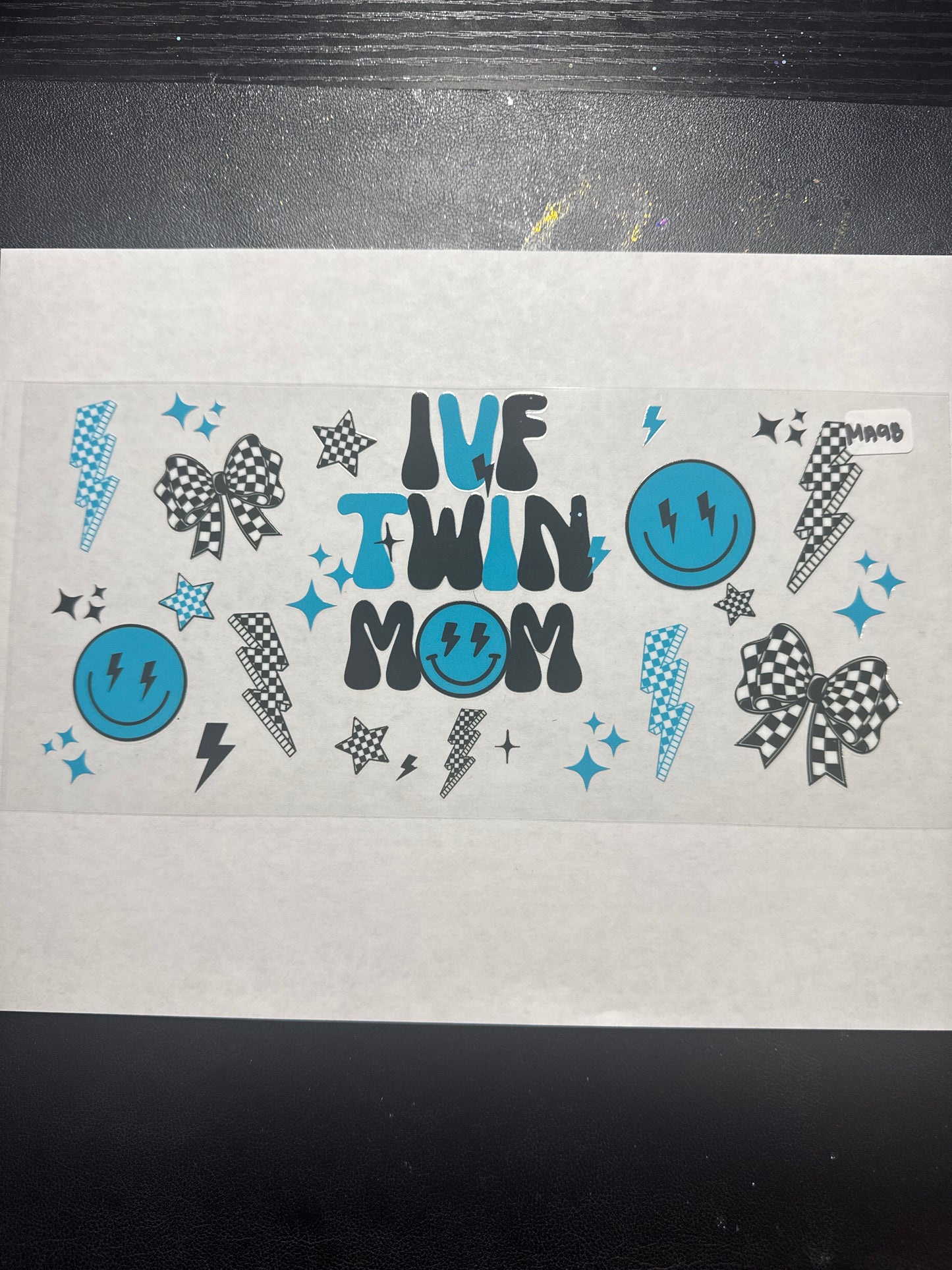 MA98 IVF Twin mom uvdtf wrap