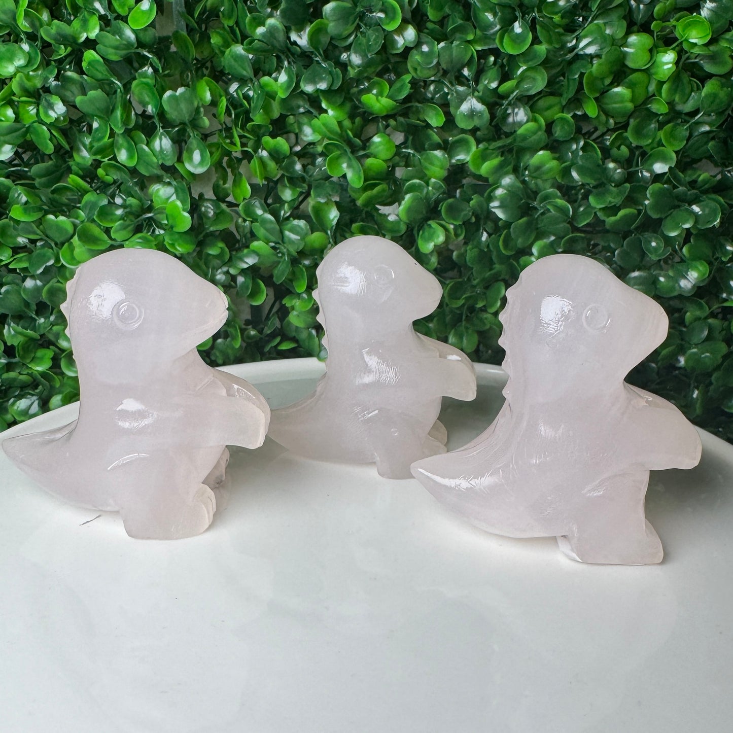 Pink Mangano Calcite Dino Carving (Intuitively chosen)