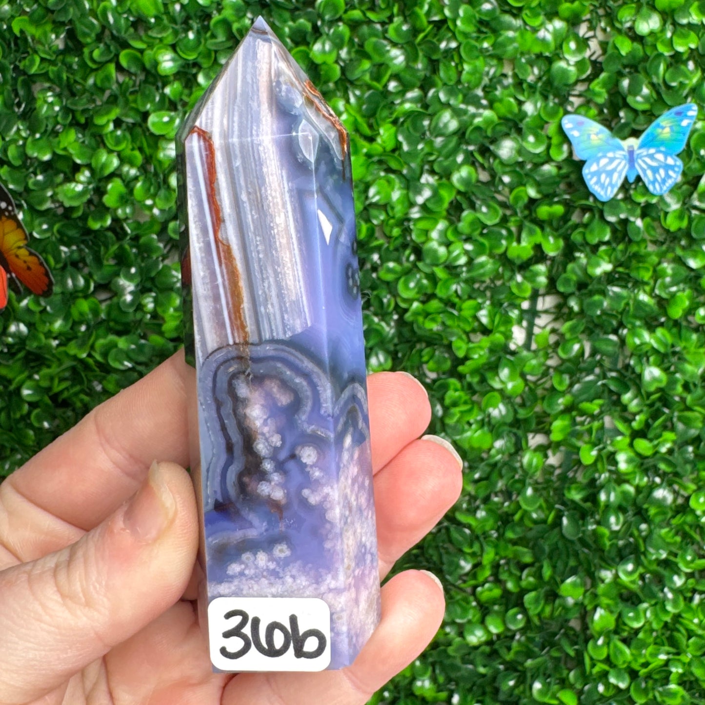 Blue Flower Agate Towers