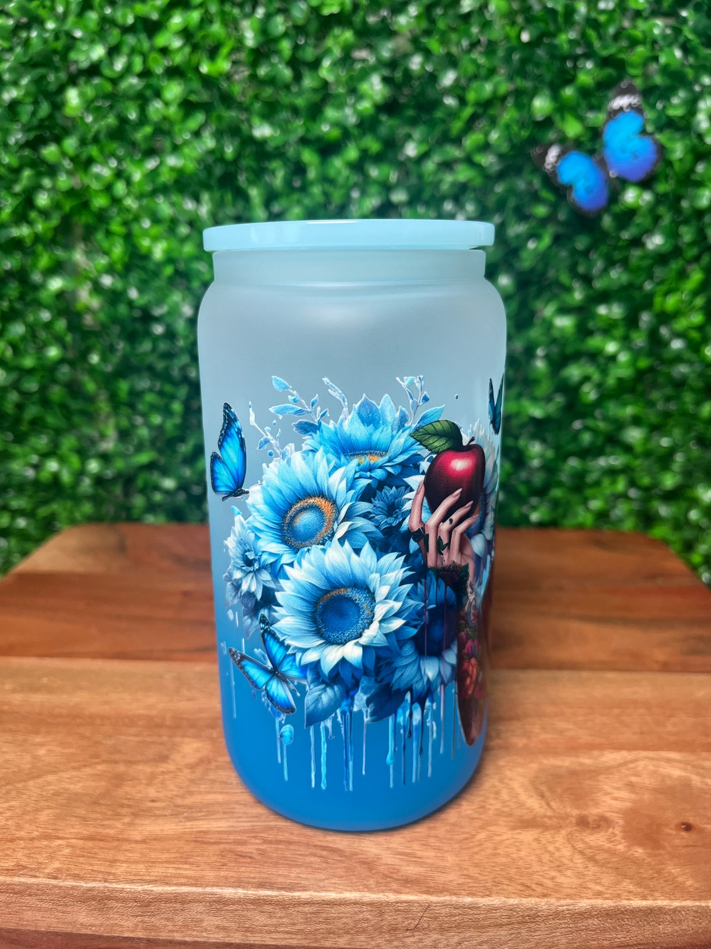 16oz Flower Girl UVDTF Glass Cup
