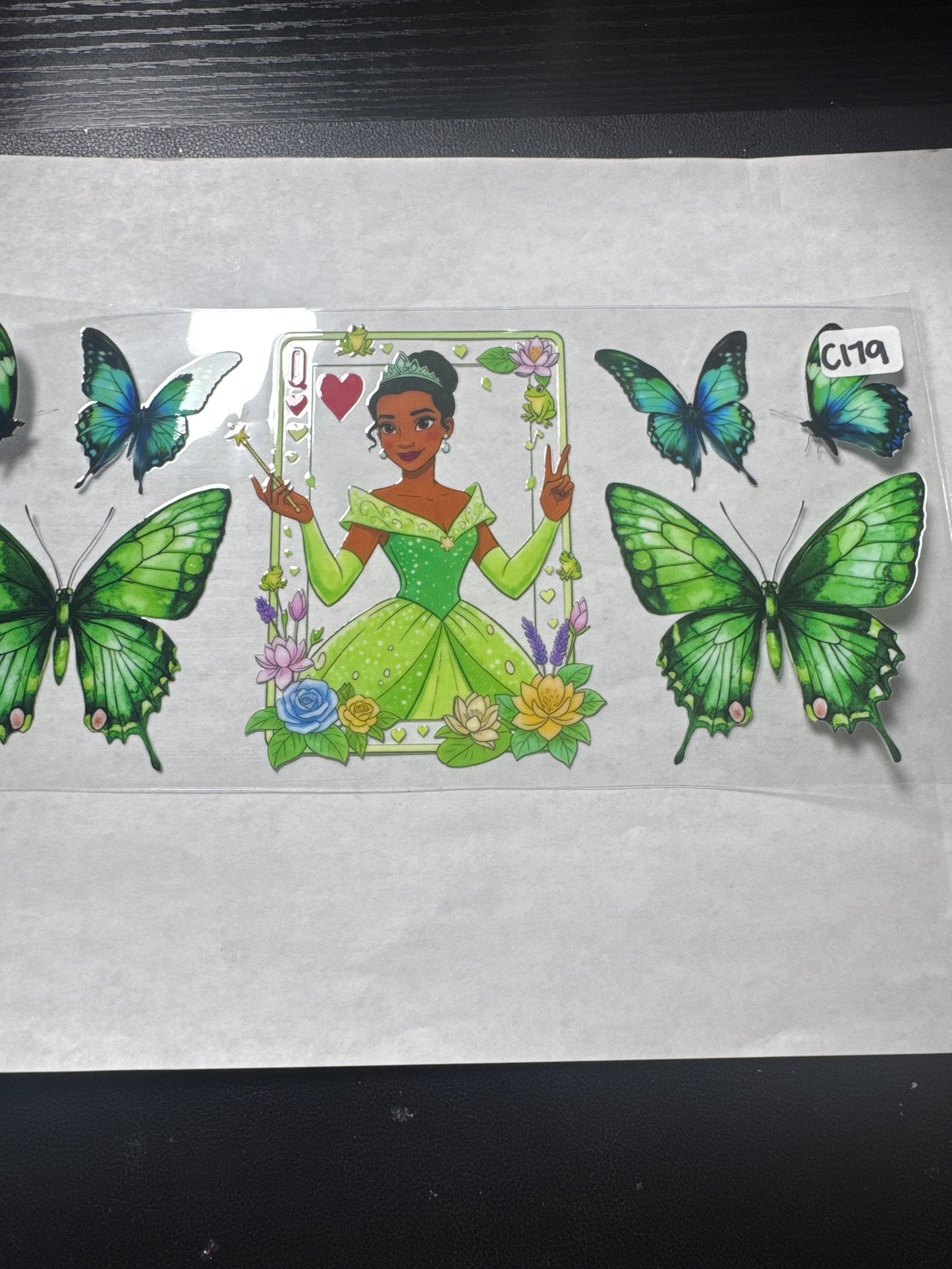 C179 green princess uvdtf wrap