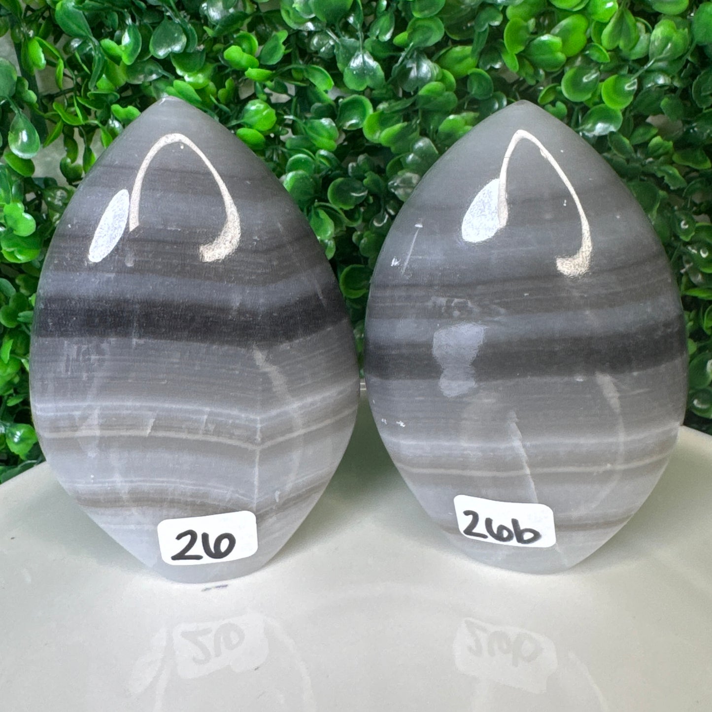 Black banded onyx flames