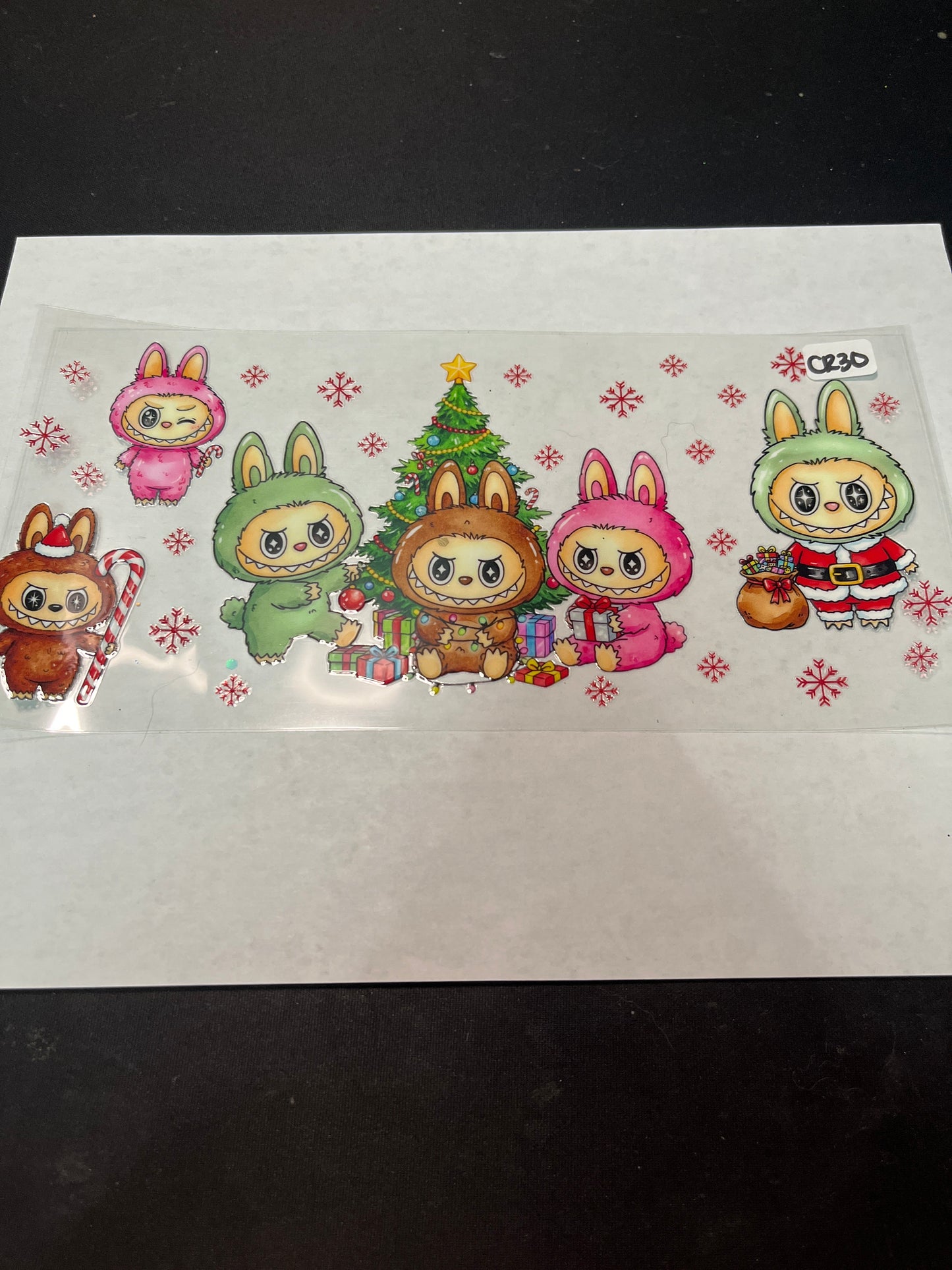 CR30 Christmas Kids Character UVDTF Wrap