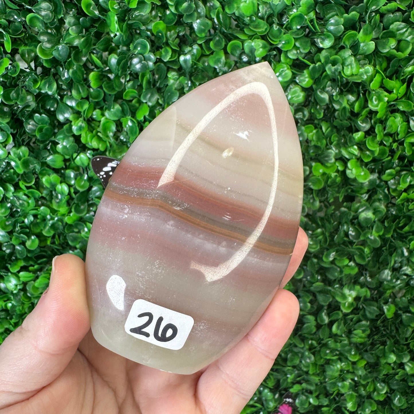 Pink Banded Onyx Flames