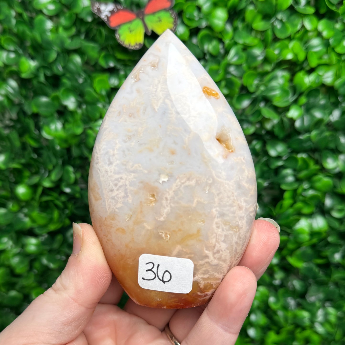 Pink Plume Agate Flame