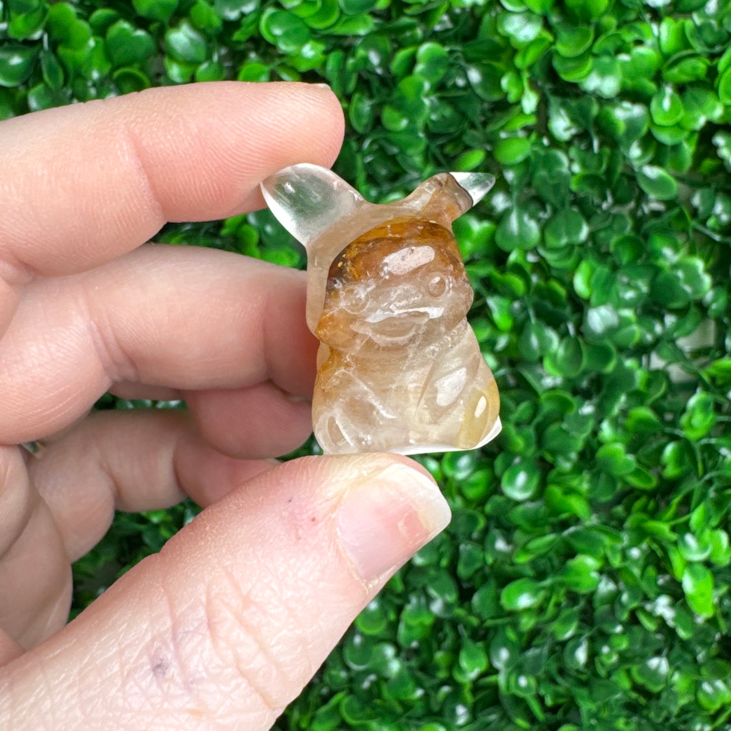 Golden healer electric mouse carving