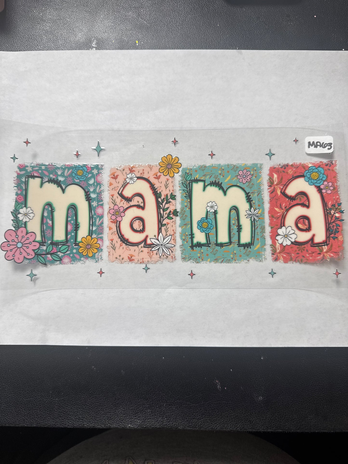 MA63 Mama uvdtf wrap