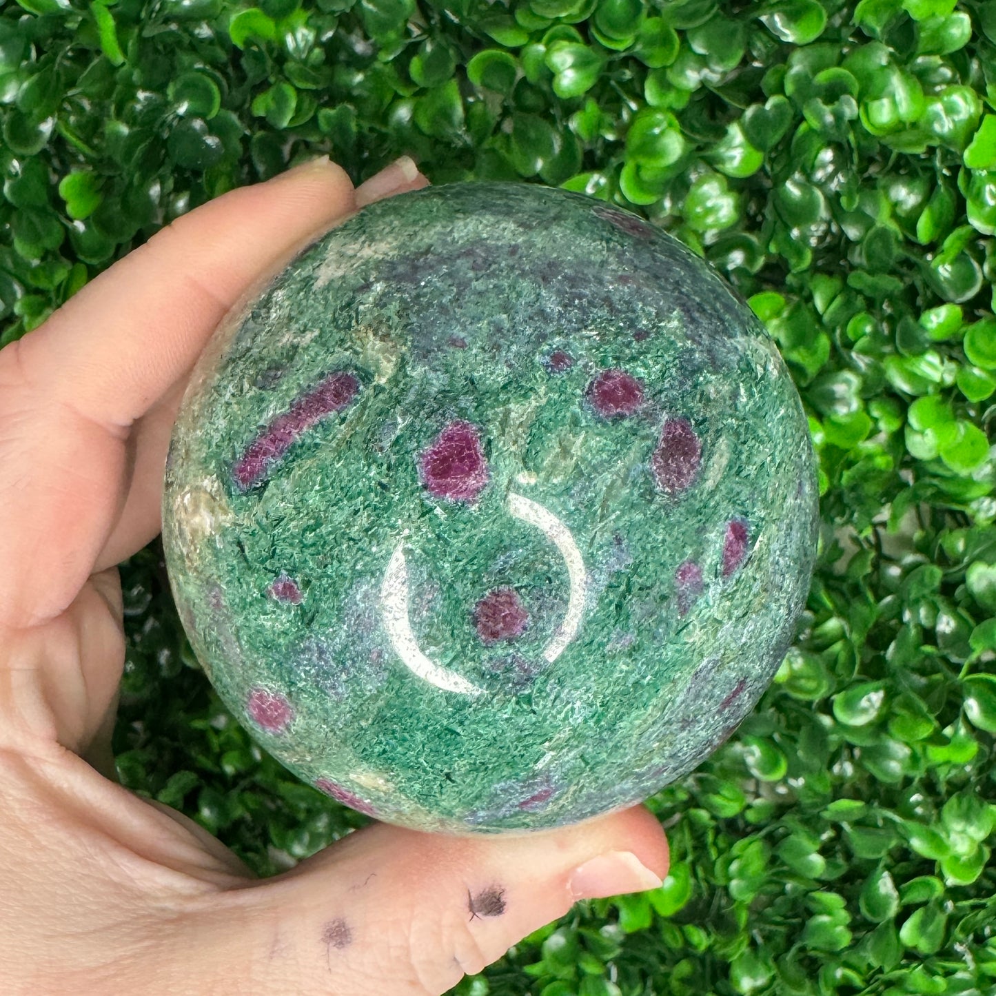 Ruby Fuschite Sphere