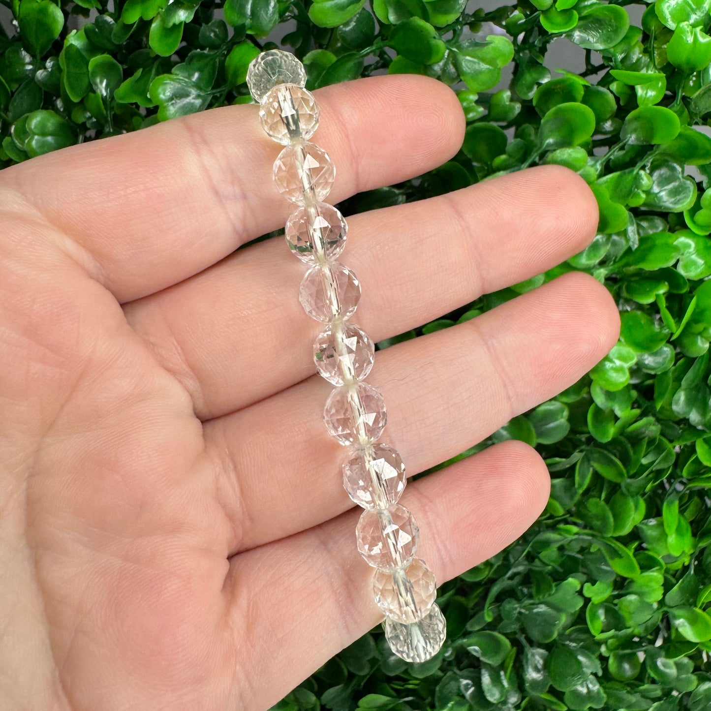 Faceted Clear Quartz Bracelets