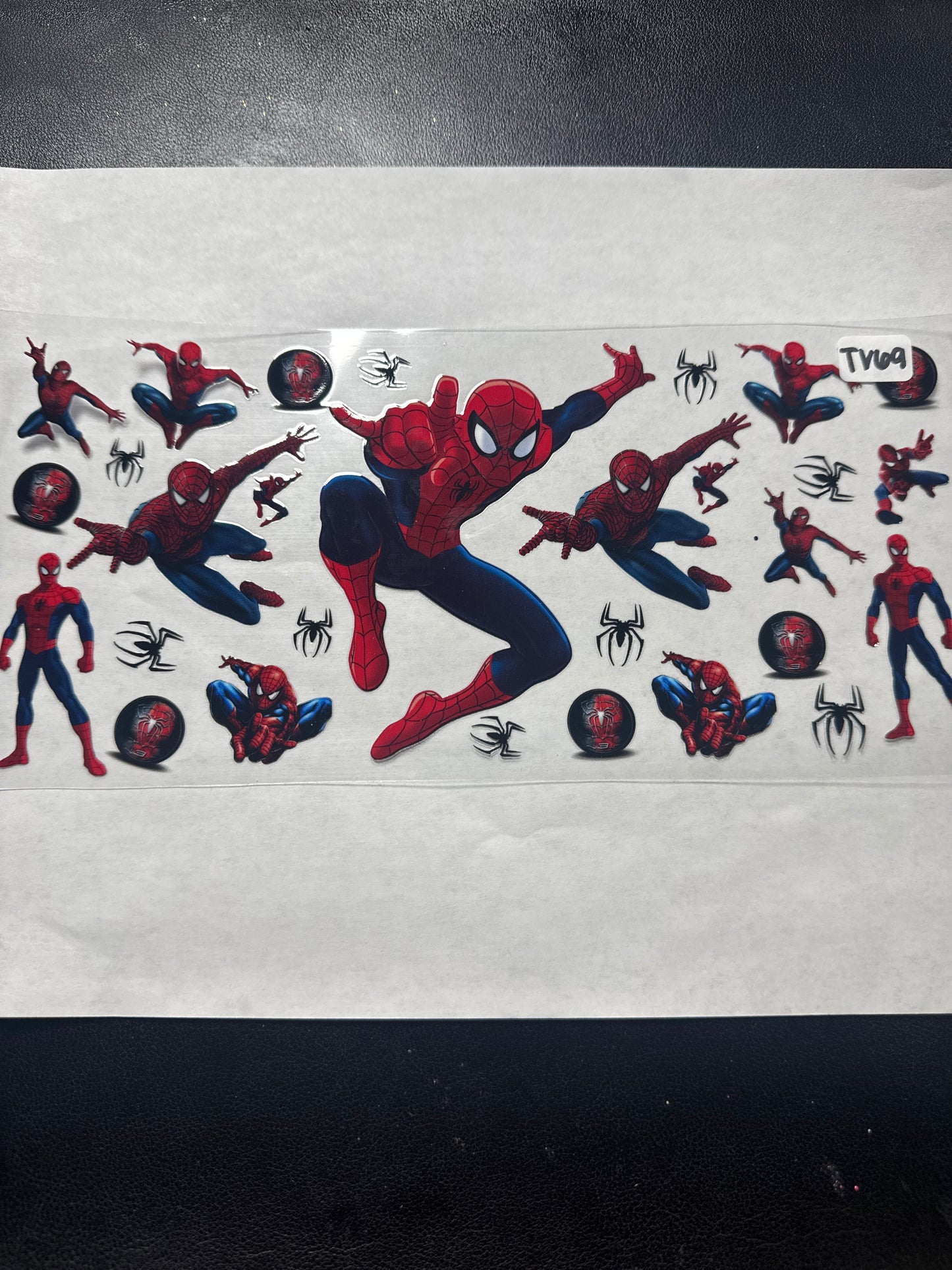 TV 69 Spider hero character uvdtf wrap