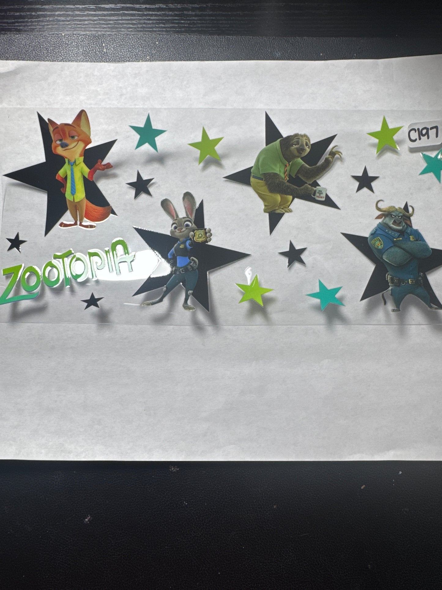 C197 zoo characters uvdtf wrap