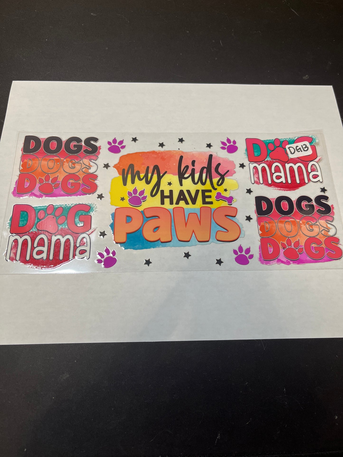DG13 Dog Mama UVDTF Wrap