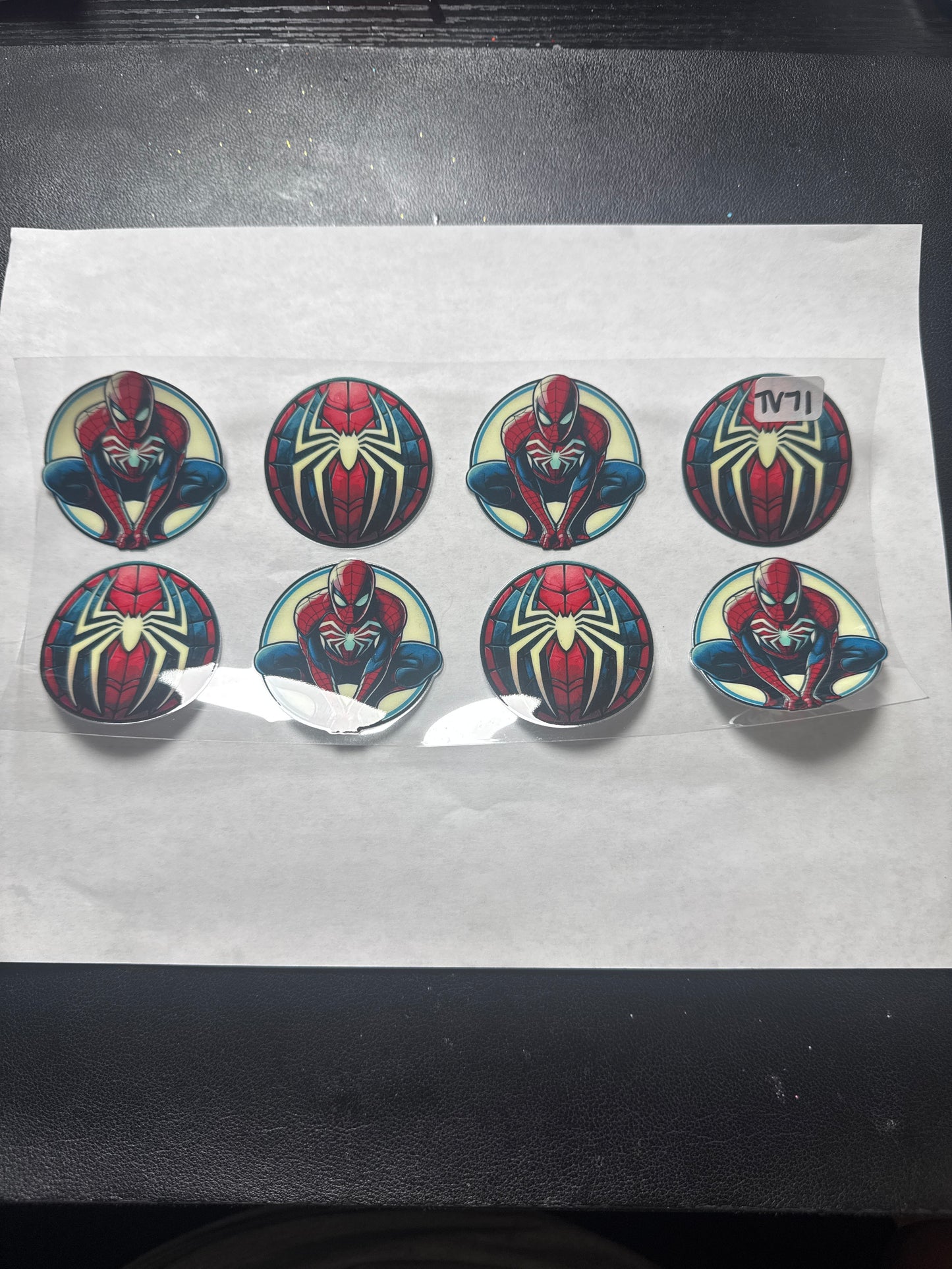 TV 71 Spider super hero character uvdtf wrap