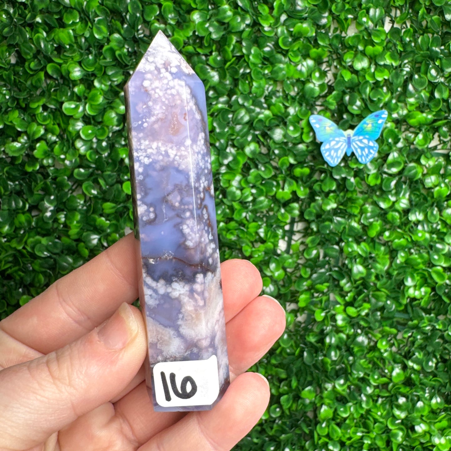 Blue Flower Agate Towers