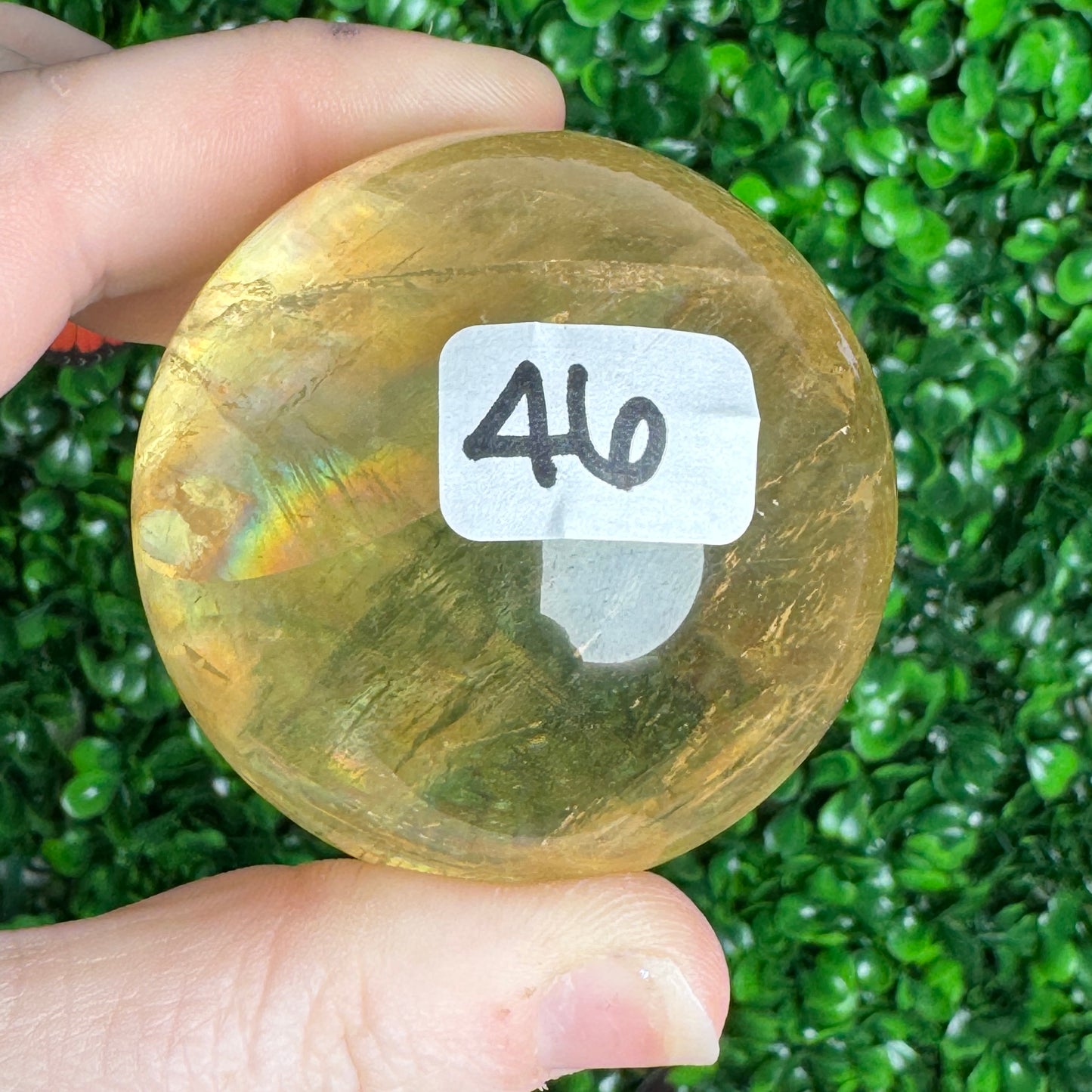 Honey Optical Calcite Sphere