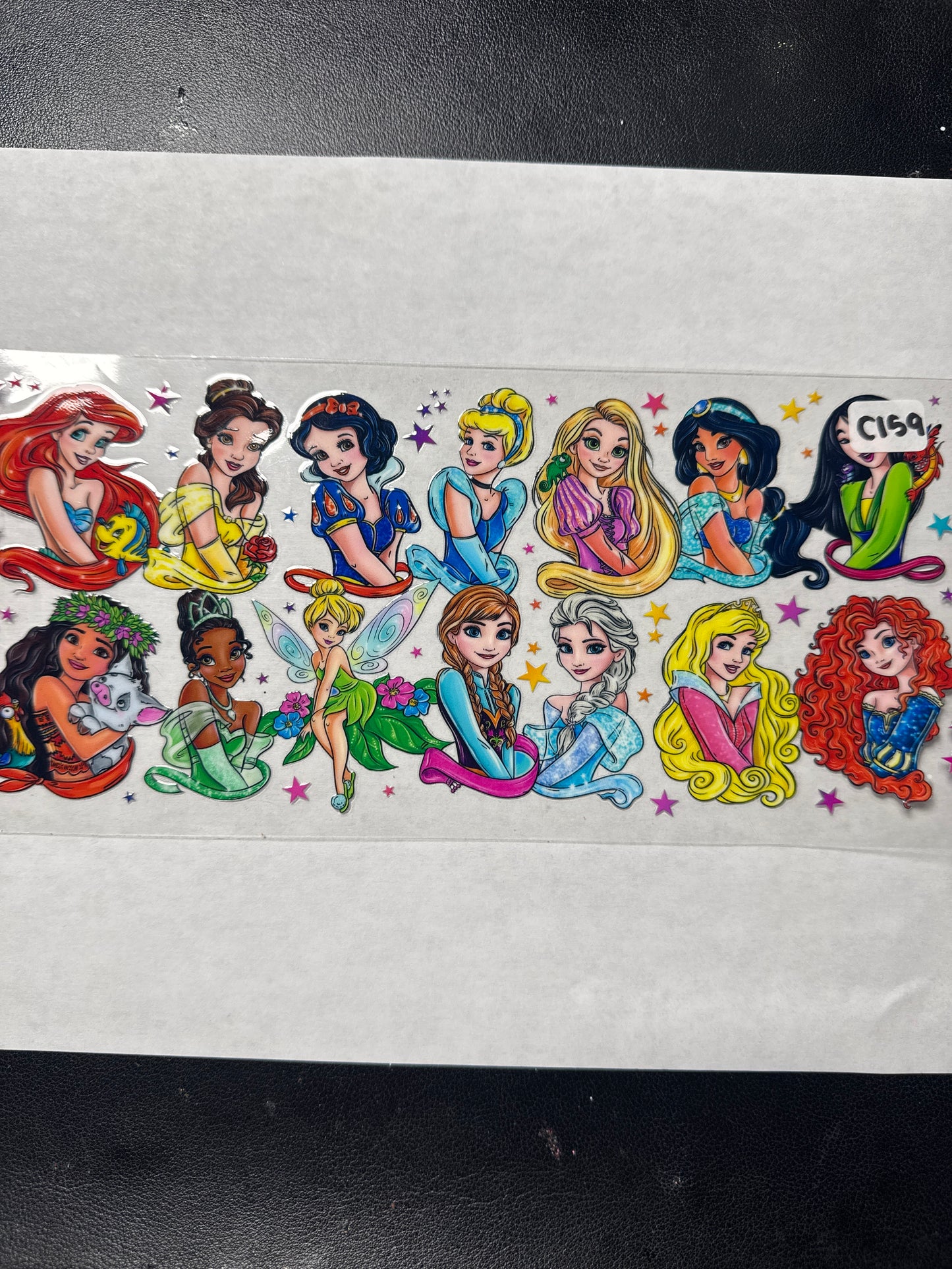 C159 princesses characters uvdtf wrap