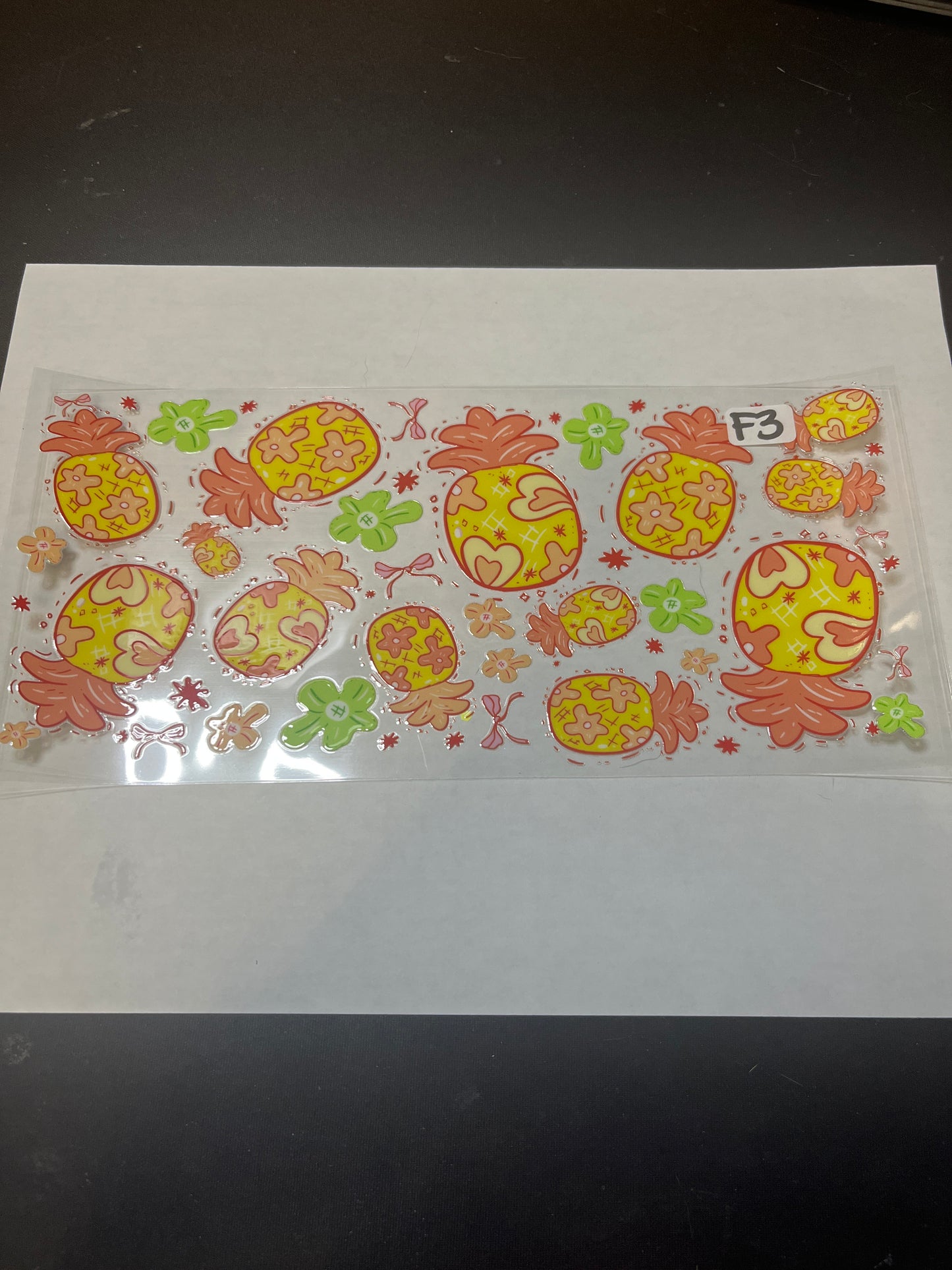 F3 Pineapple UVDTF Wrap