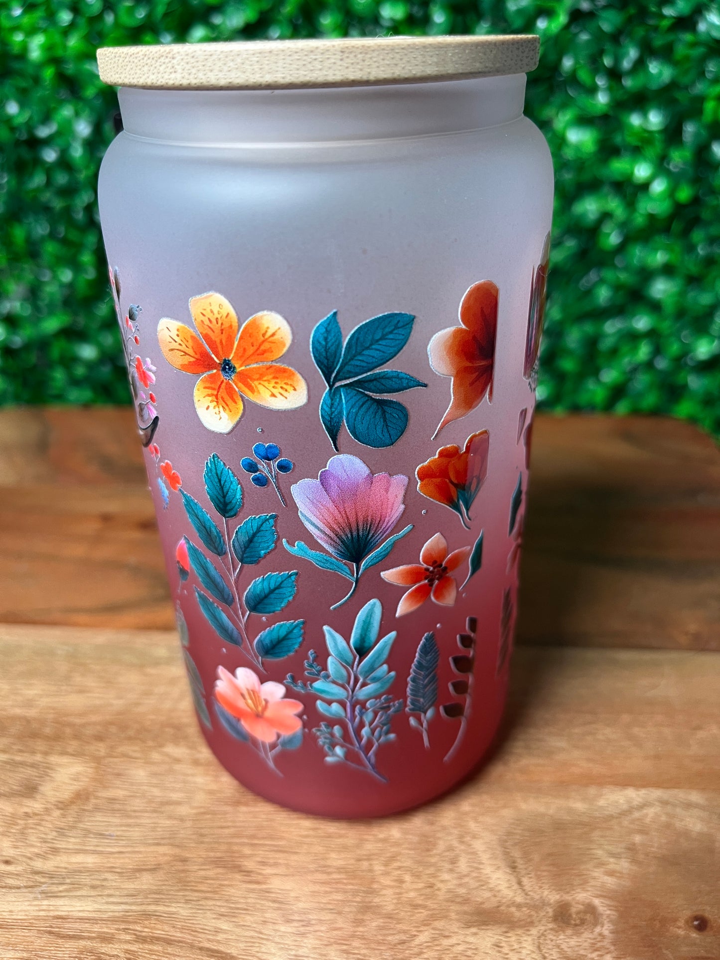 16oz Highland Cow UVDTF Glass Cup
