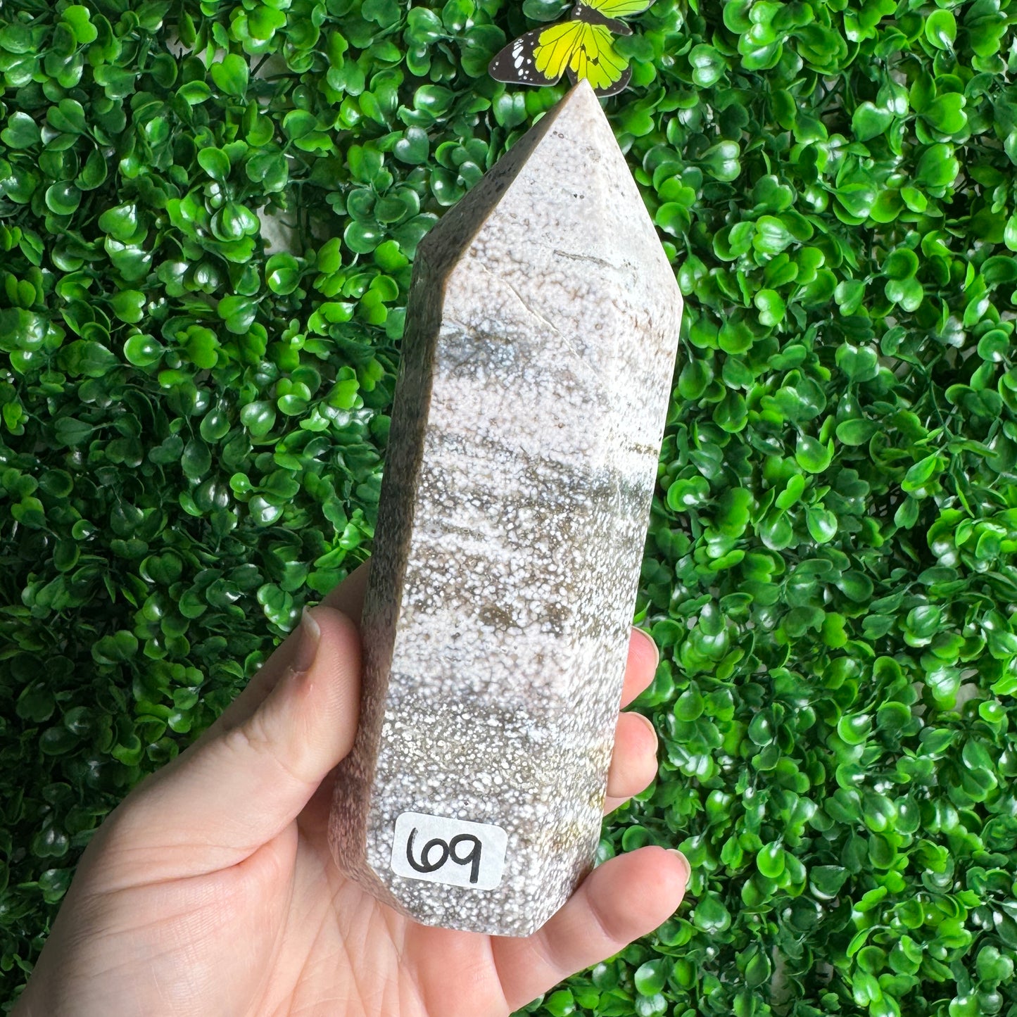 Imperfect Orbicular Sea Jasper Tower