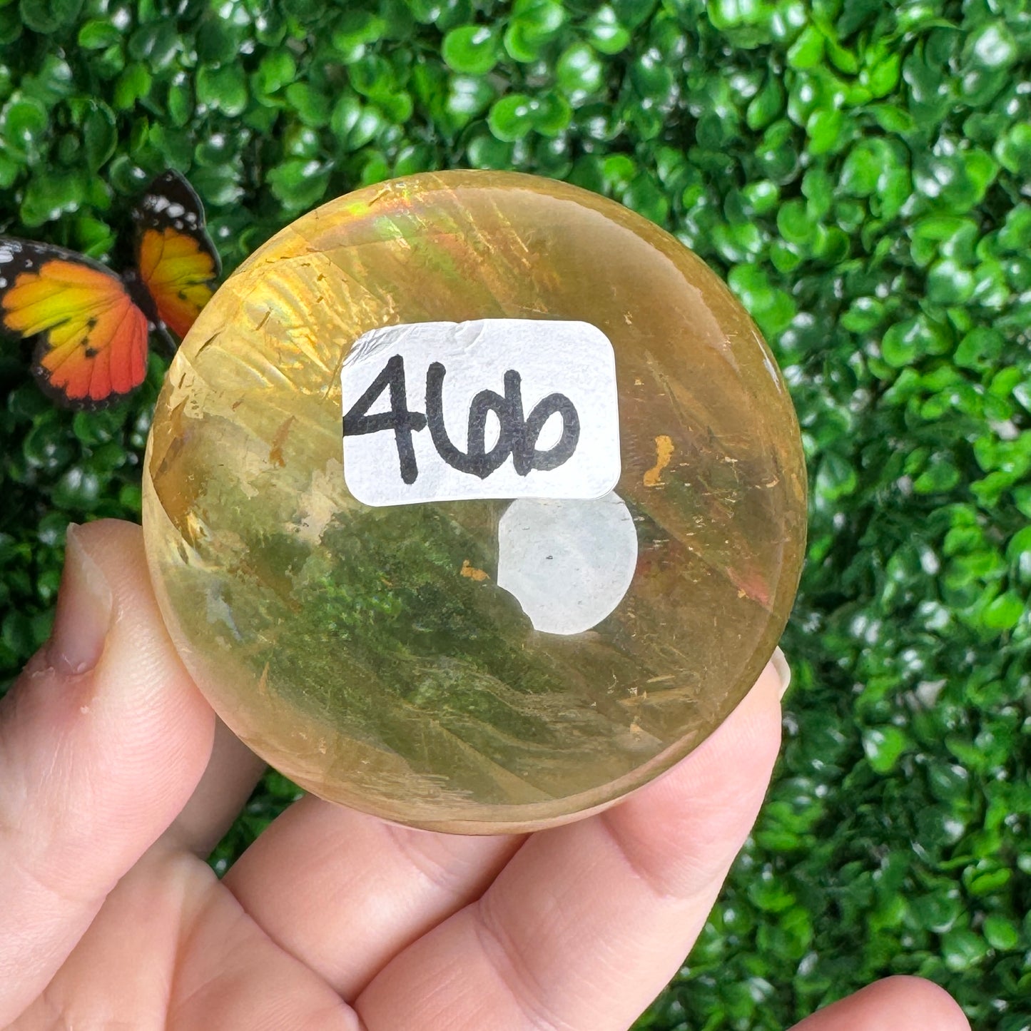 Honey Optical Calcite Sphere