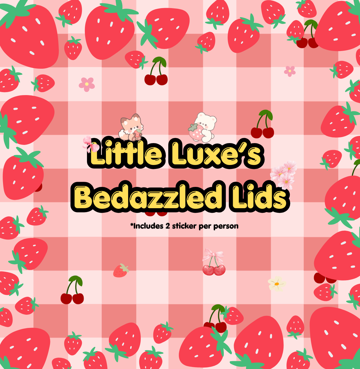 Little Luxe's Bedazzled Lids