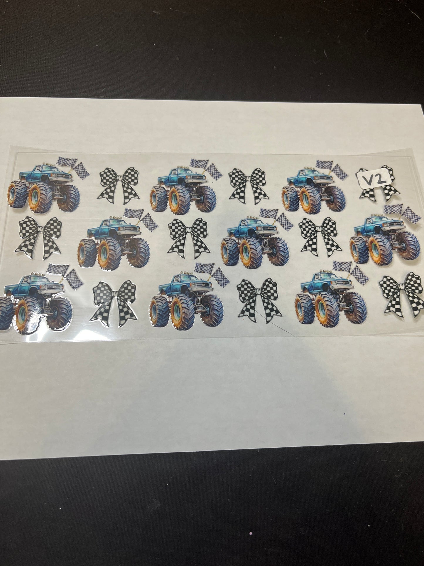 V2 Monster Truck UVDTF Wrap