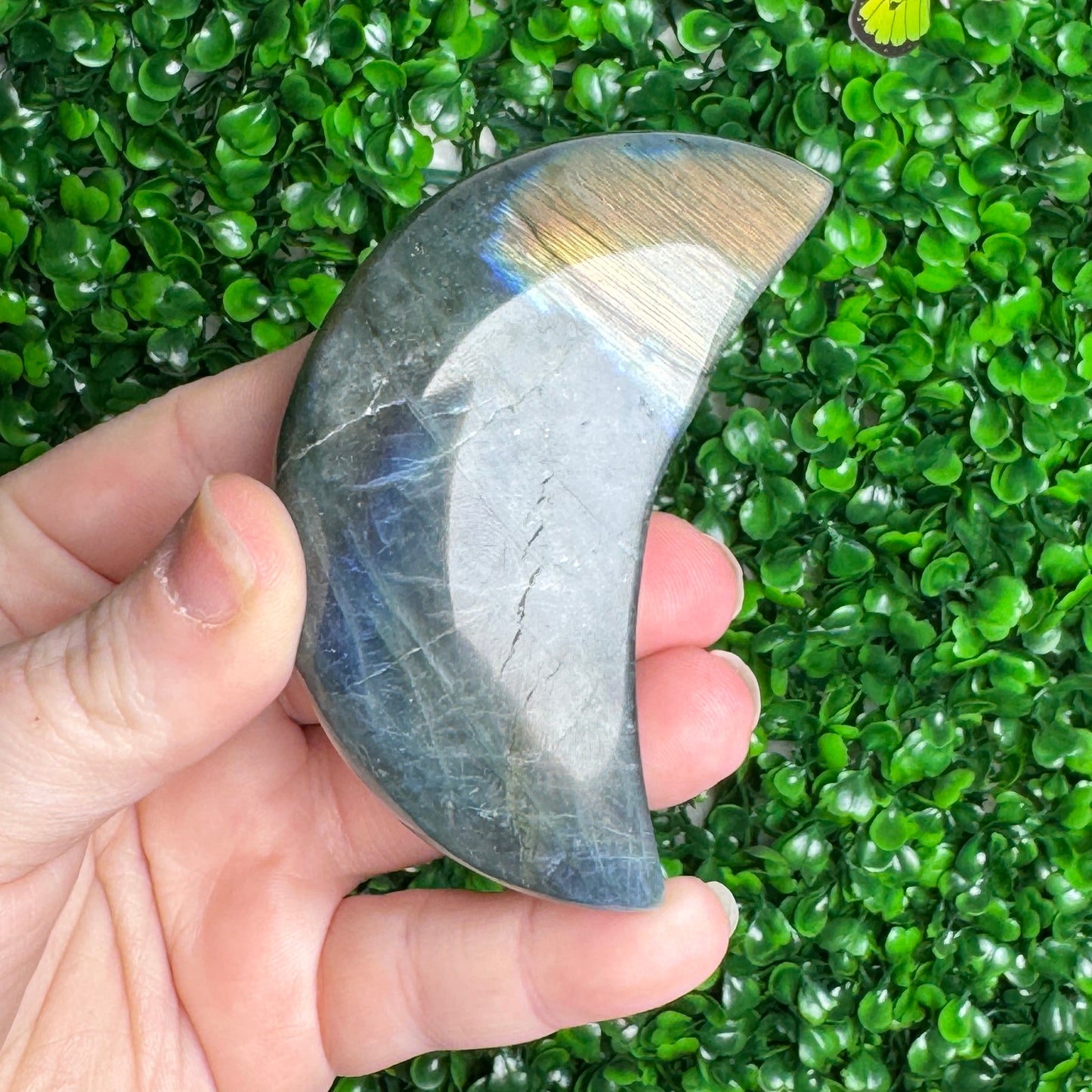 Labradorite Moon Carvings
