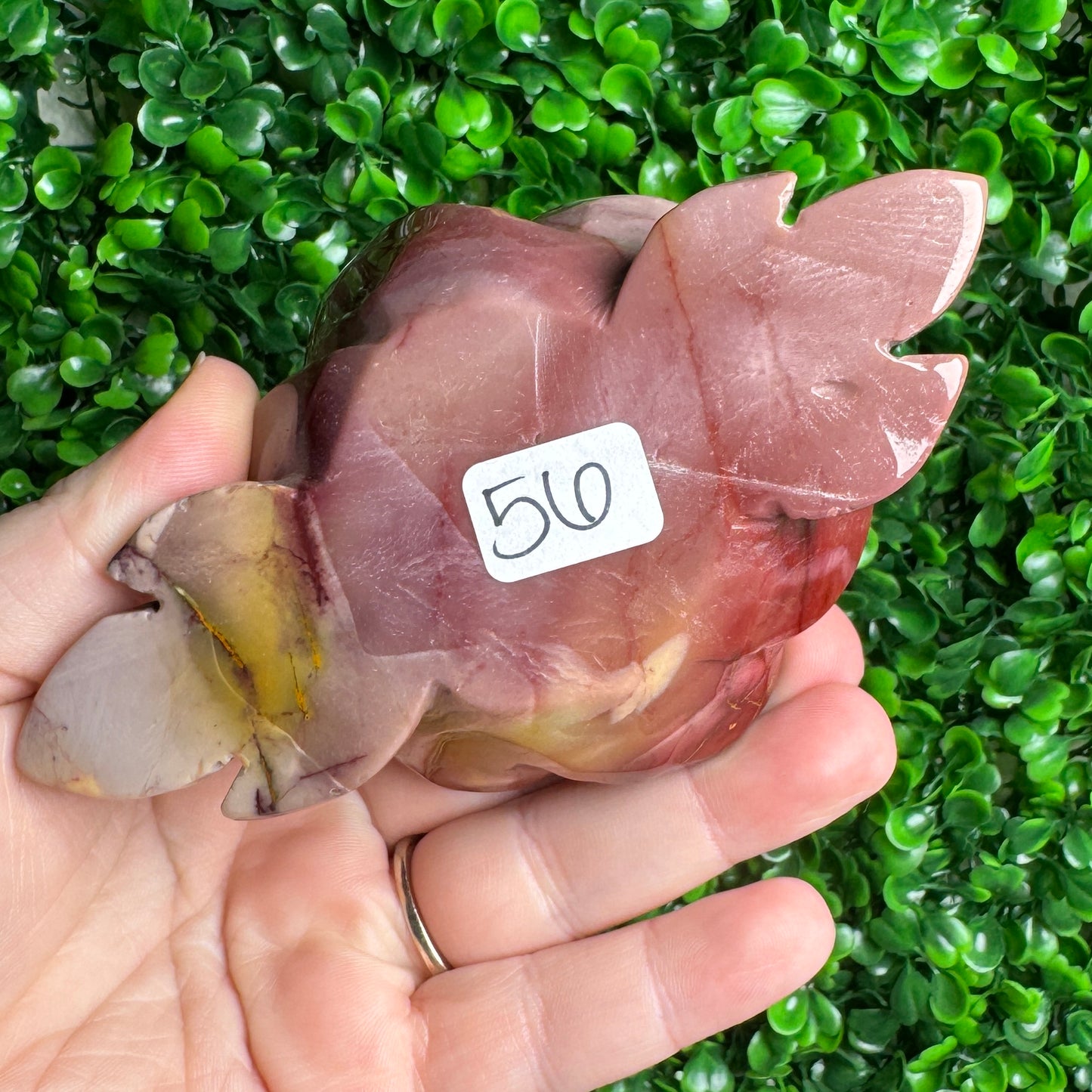 Mookaite Jasper Flower Carving