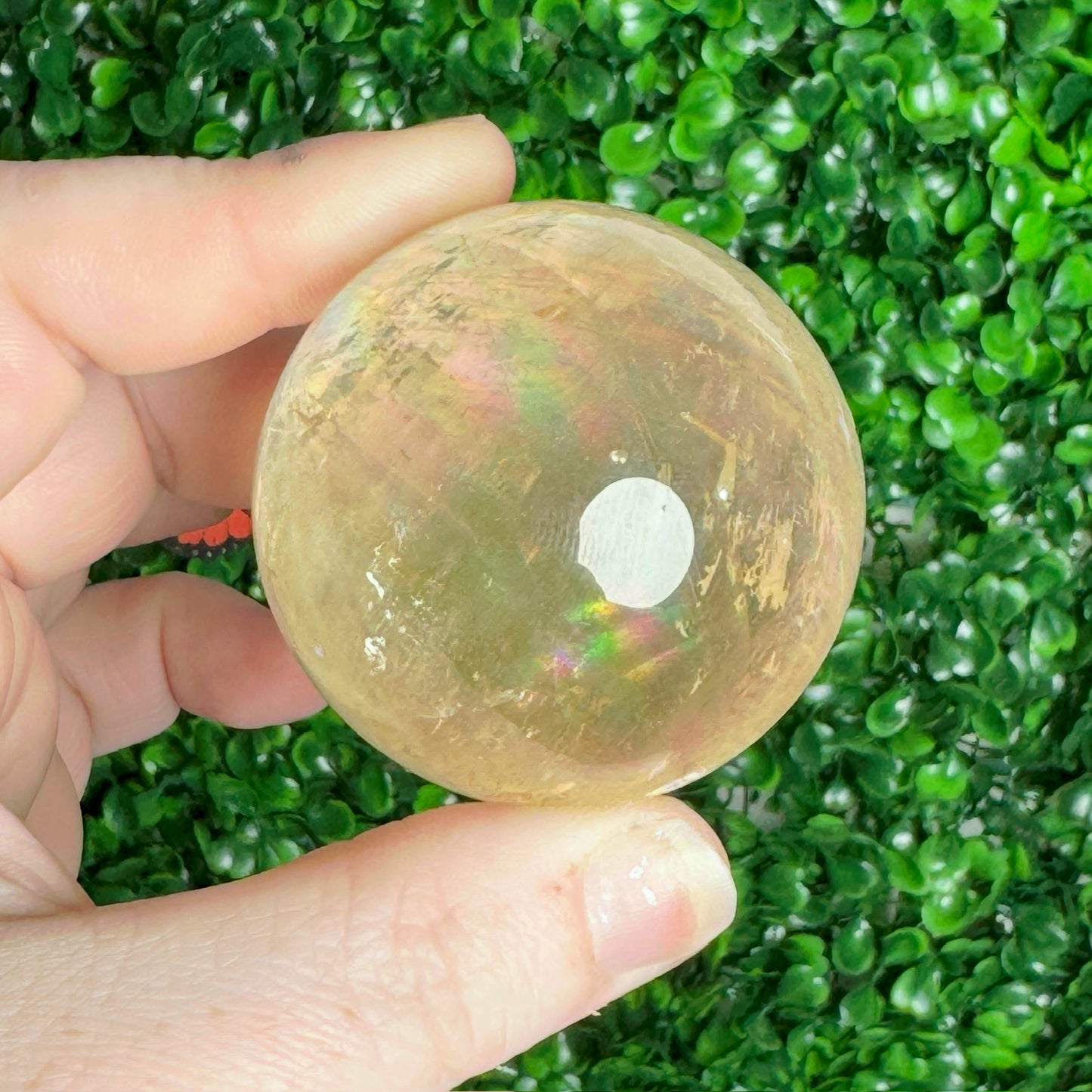 Honey Optical Calcite Sphere