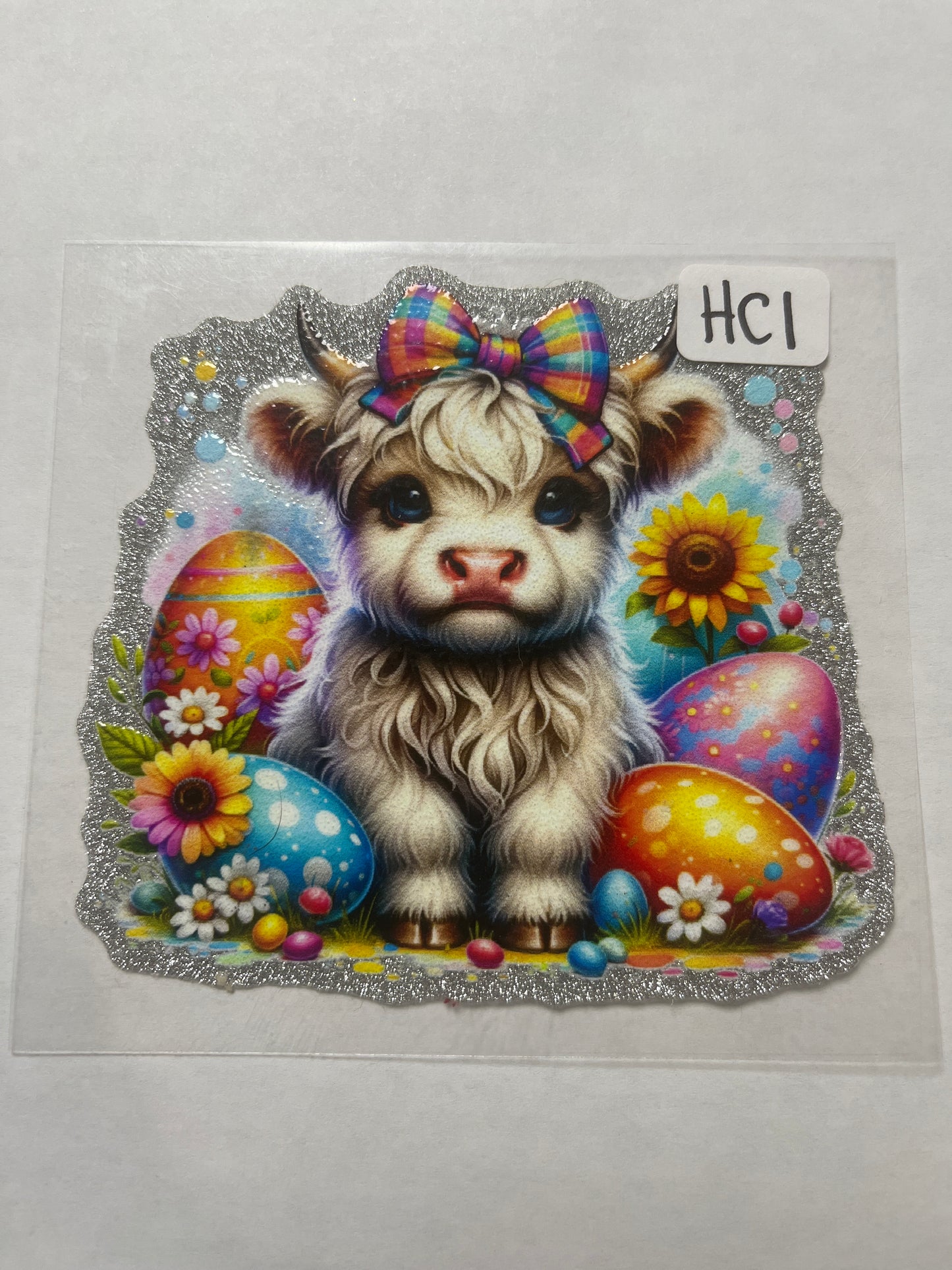 HC1 Highland Cow UVDTF Wrap