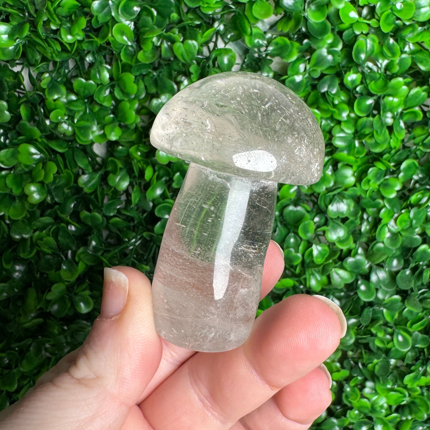Clear Quartz Mushroom Carving