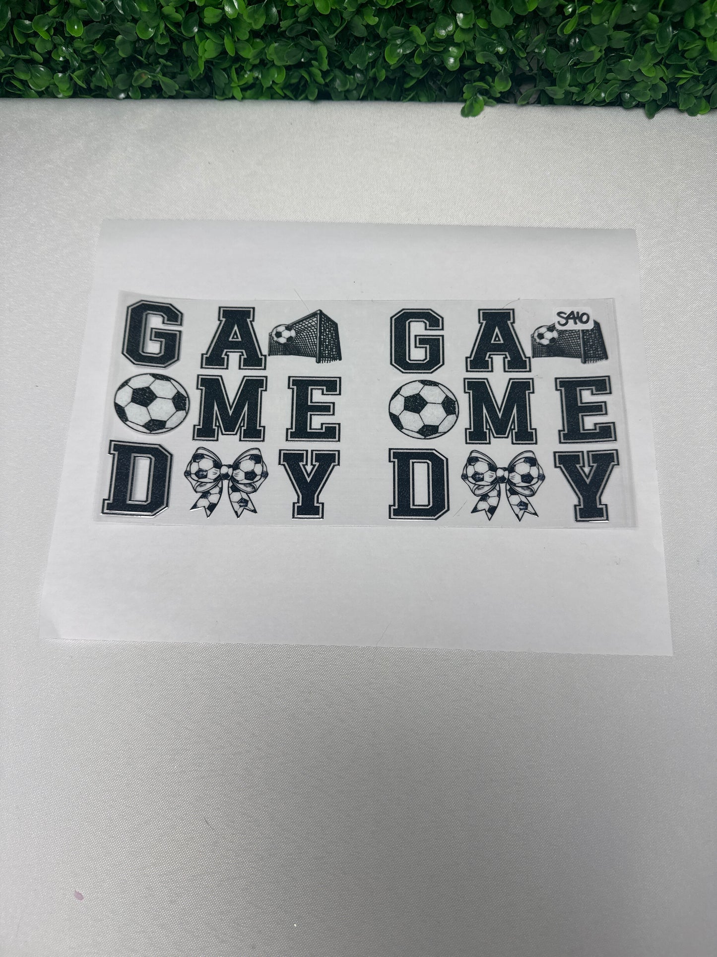 S46 Soccer Game day sports UVDTF wrap