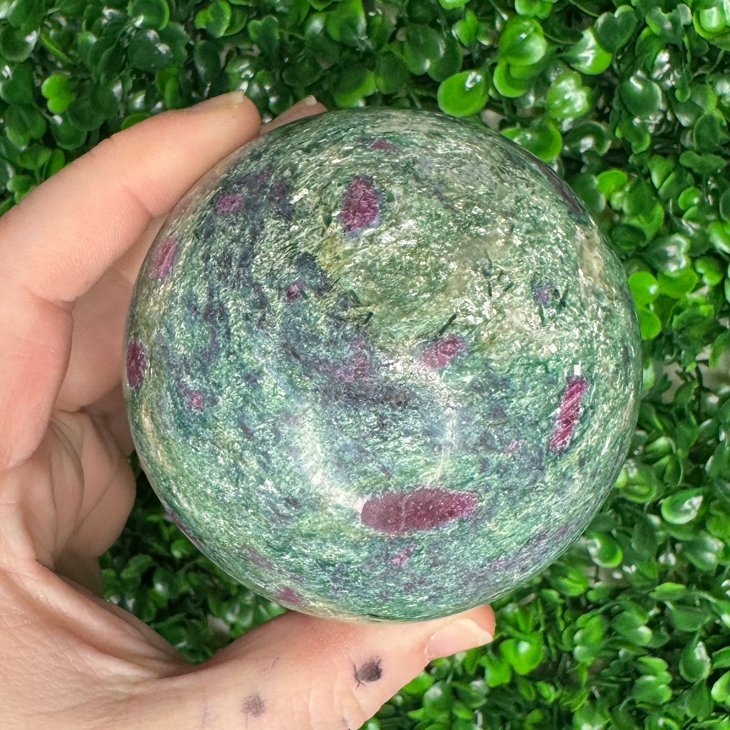 Ruby Fuschite Sphere