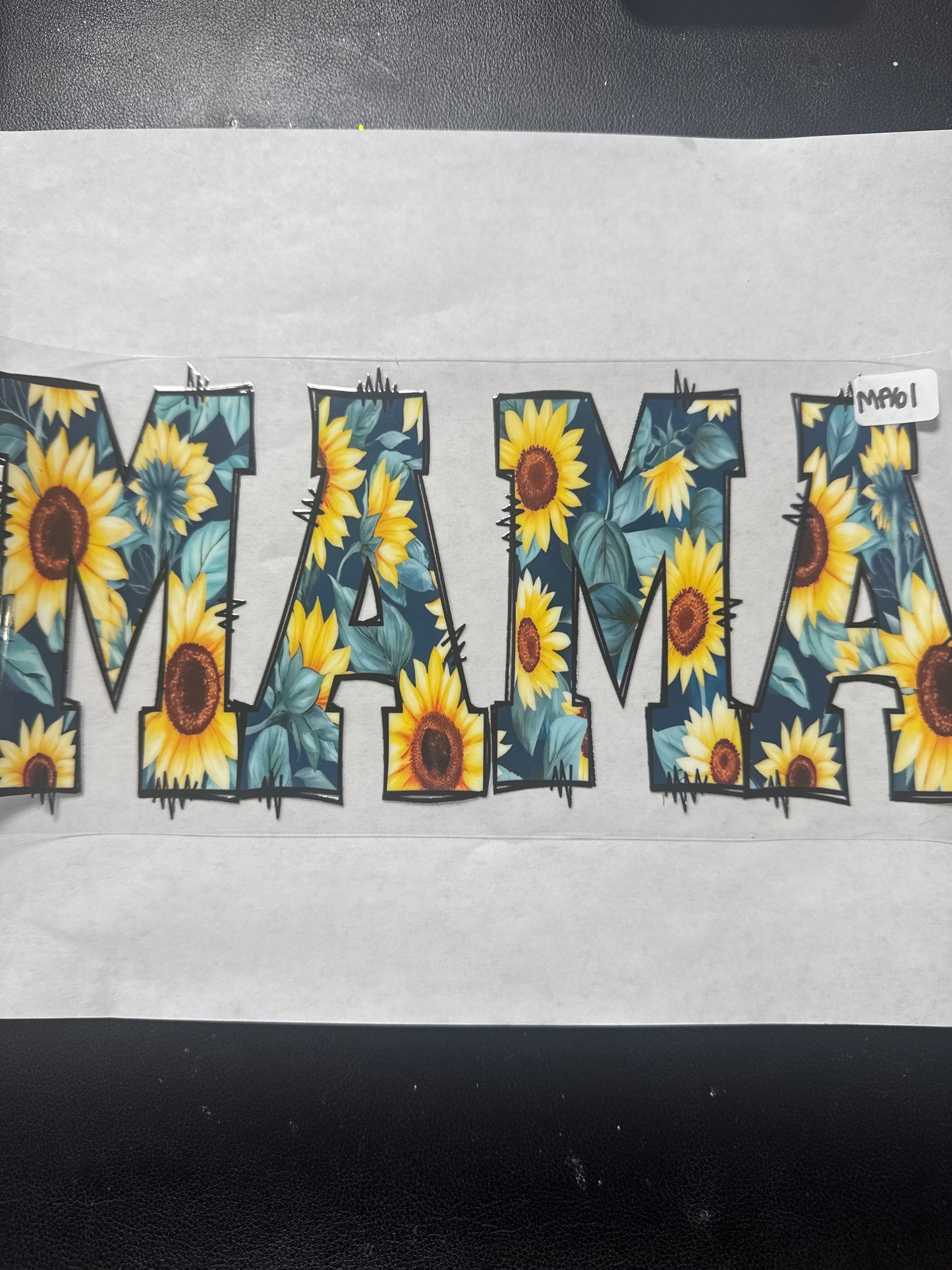MA 61 Blue sunflower mom uvdtf wrap
