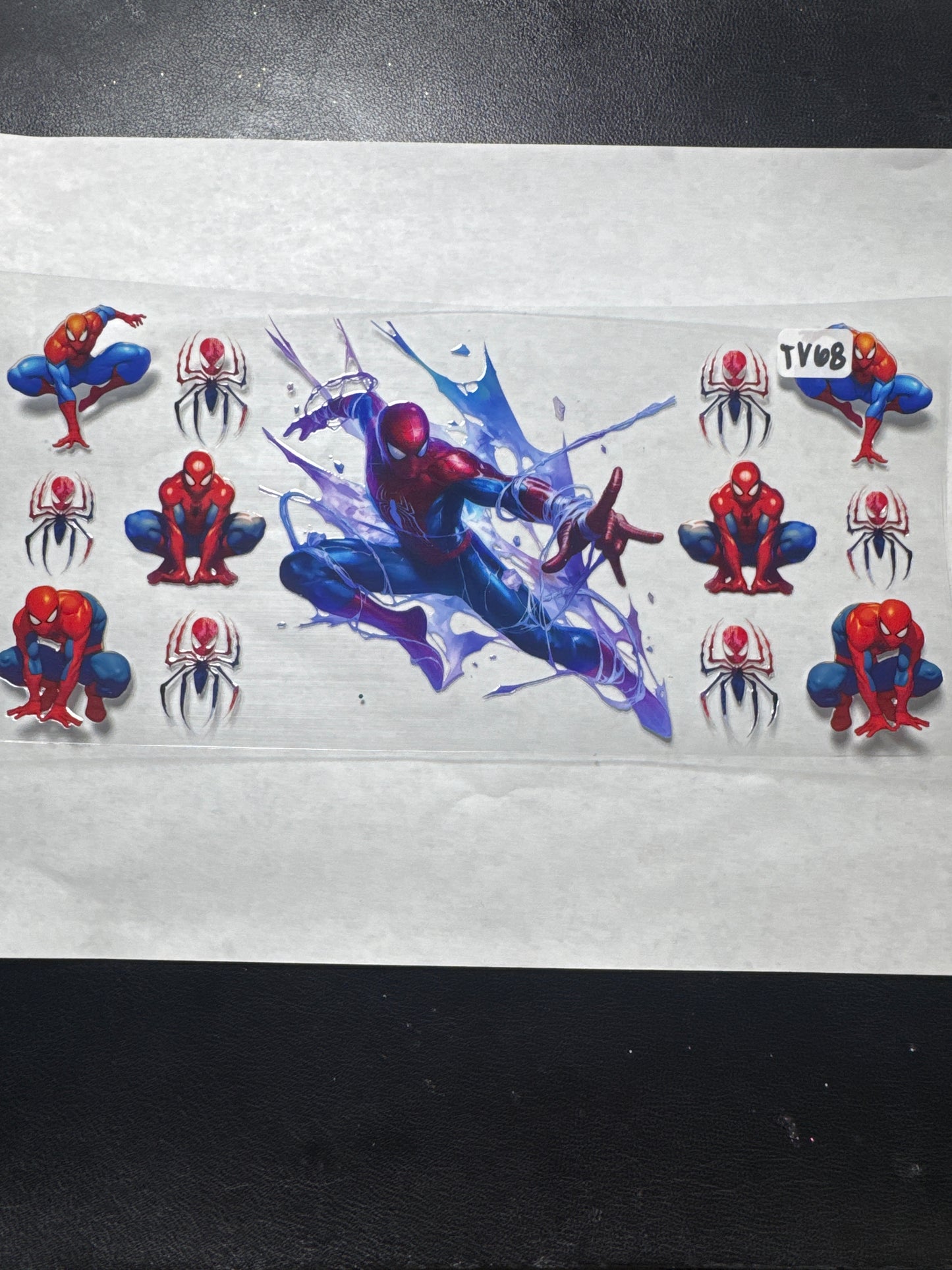 TV 68 Spider super hero uvdtf wrap