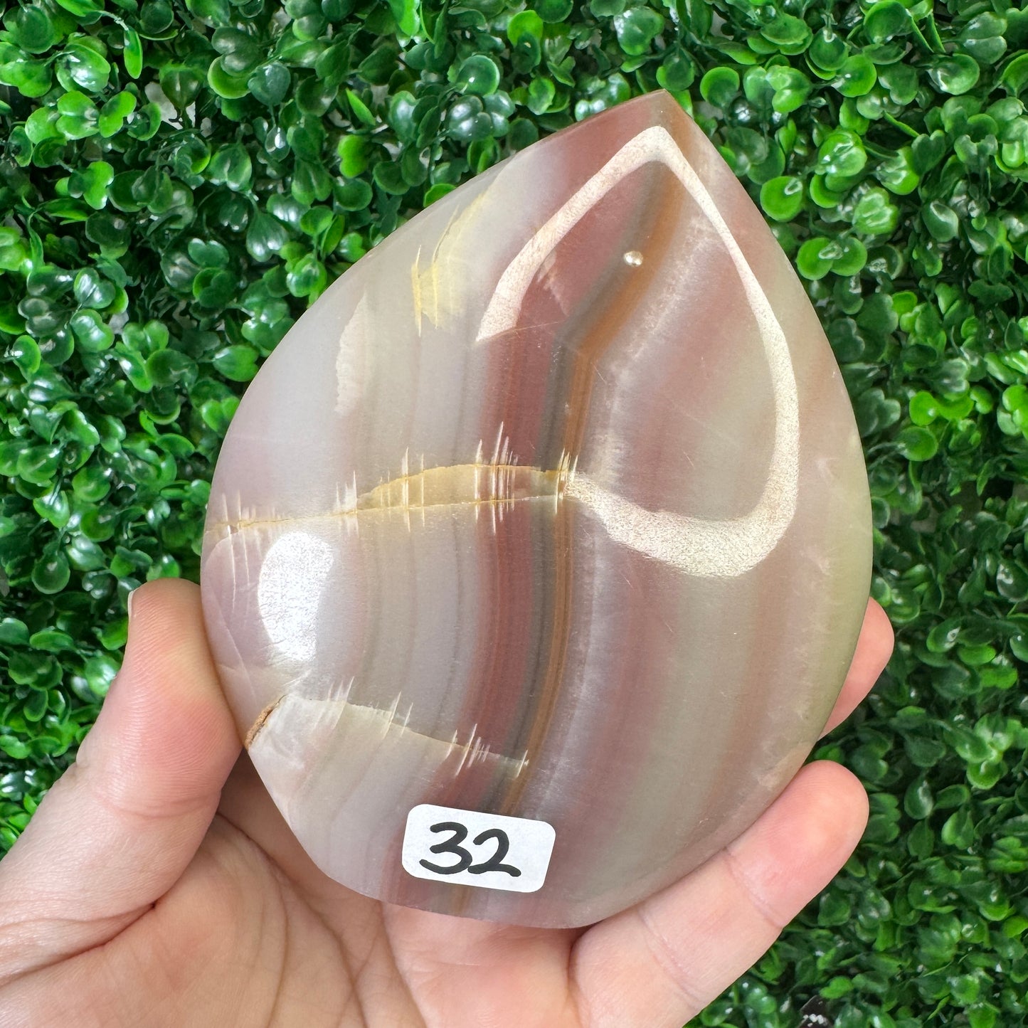 Pink Banded Onyx Flames
