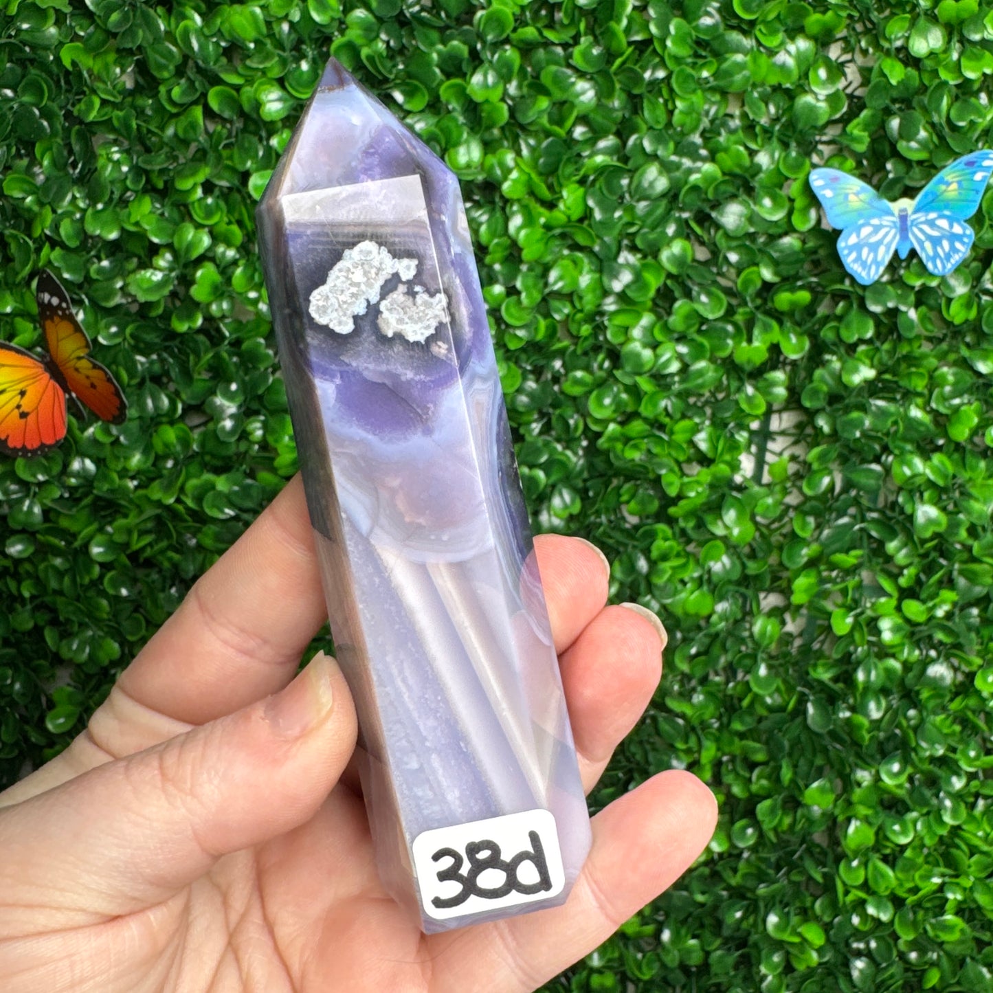 Blue Flower Agate Towers