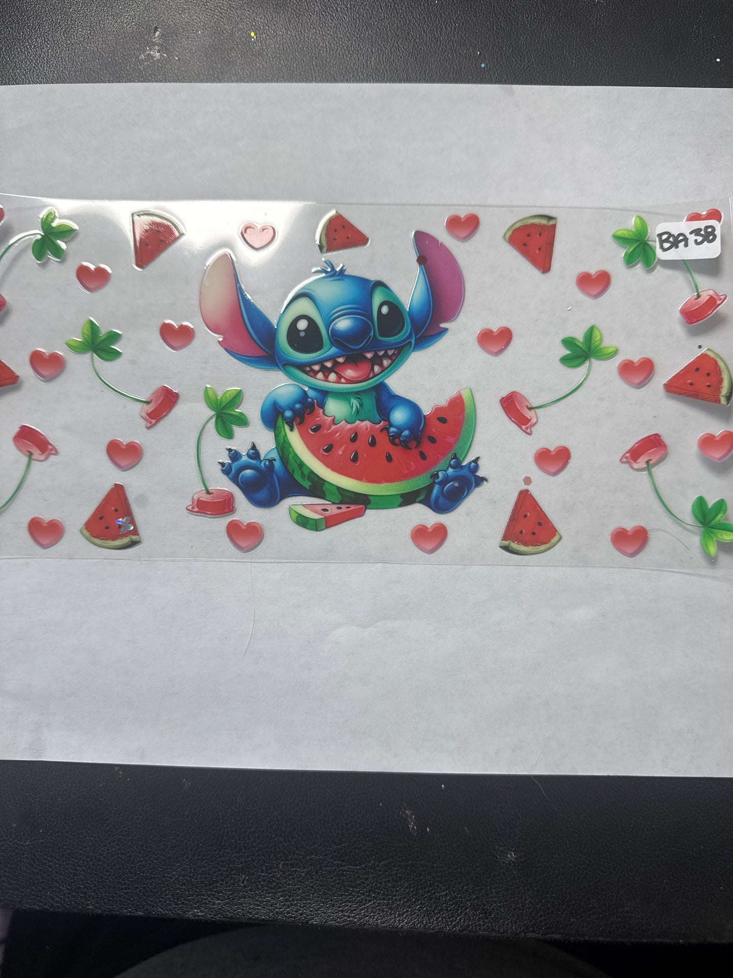 BA 38 Blue alien with watermelon