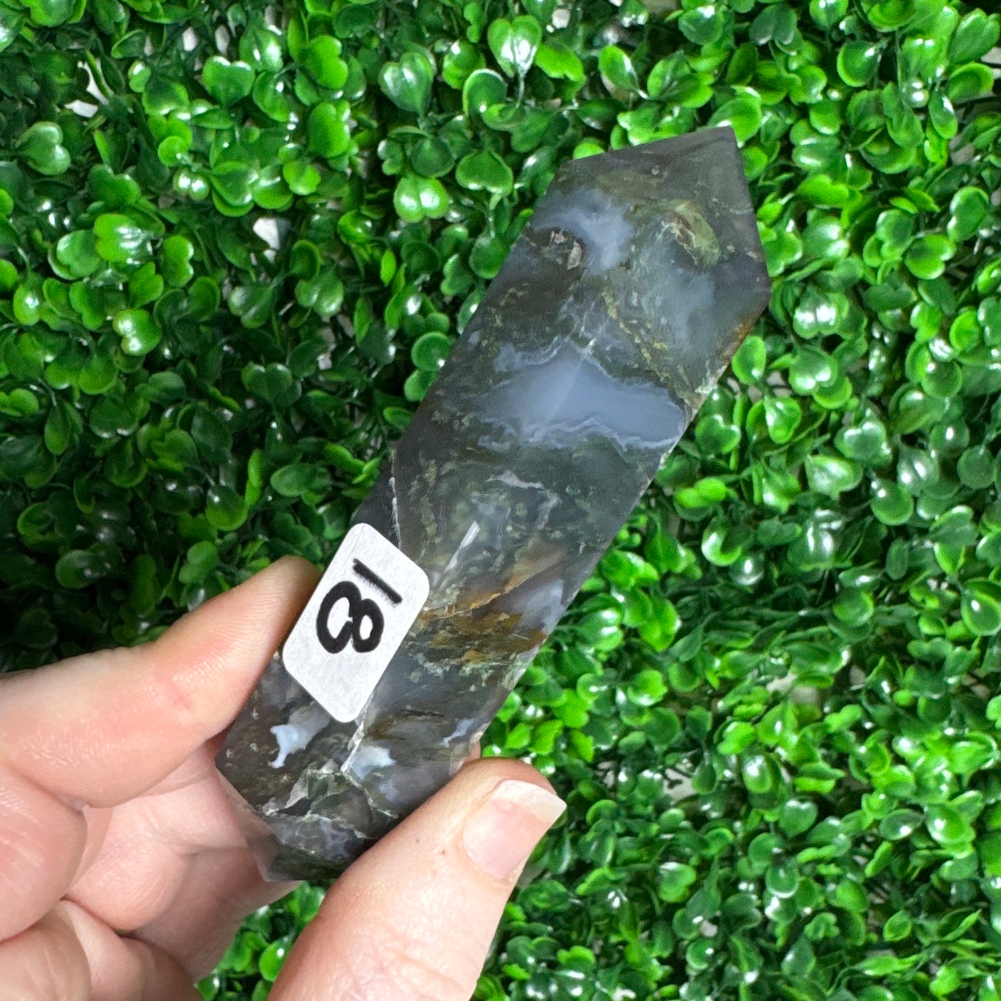 Moss Agate DT carving