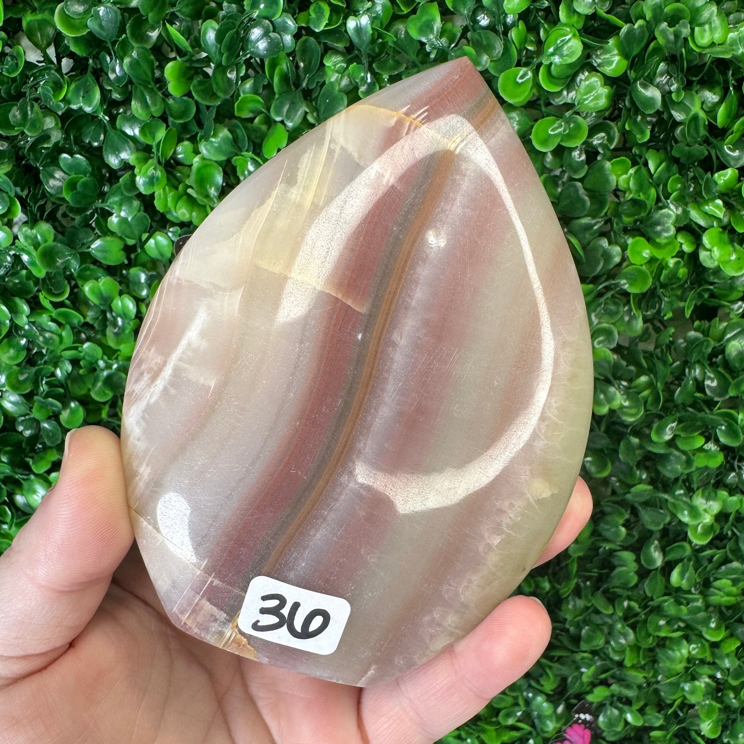 Pink Banded Onyx Flames